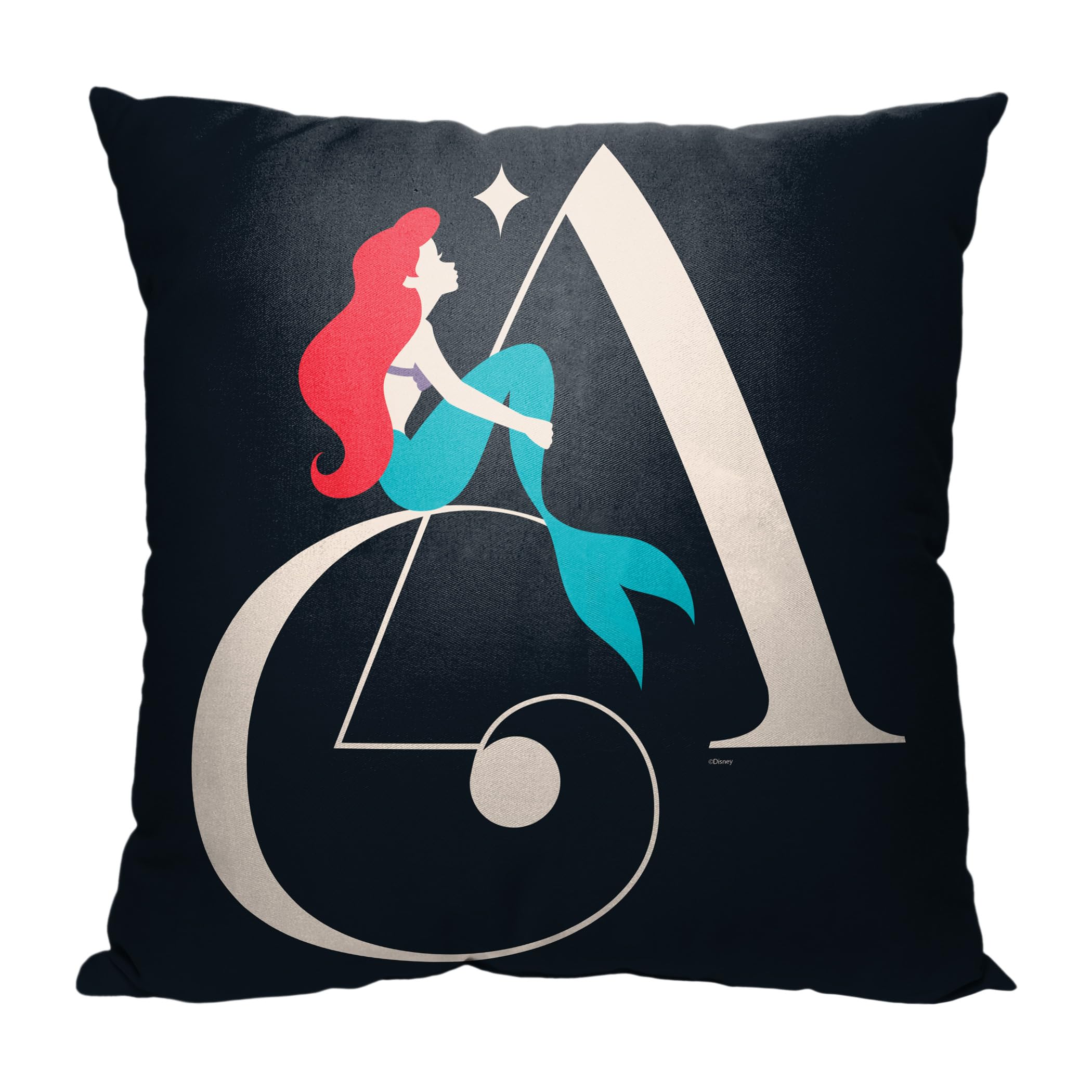 Northwest Ariel Little Mermaid Pillow, 18" x 18"