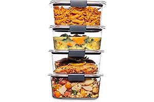 Rubbermaid Pantry Brilliance 4.7 Cup Food Storage Containers