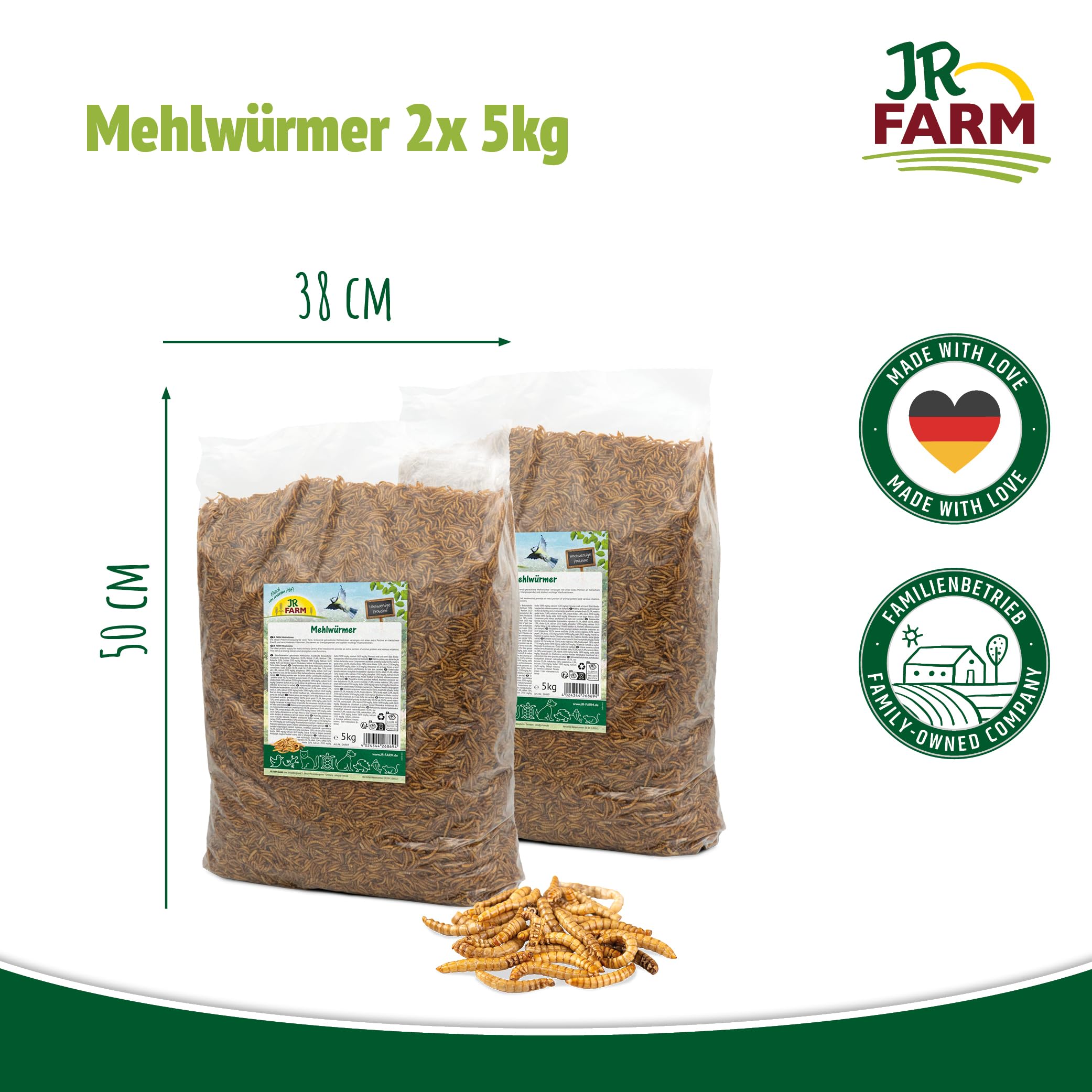 JR Farm Garden vers de Farine 10 kg