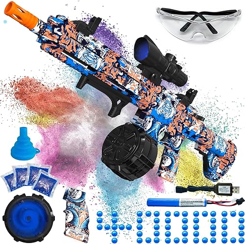 Lanzador eléctrico de bolas de gel, lanzador automático de bolas de salpicaduras de alta velocidad con más de 40000 y gafas, juguetes de bolas de disponible en Yaxa Guatemala