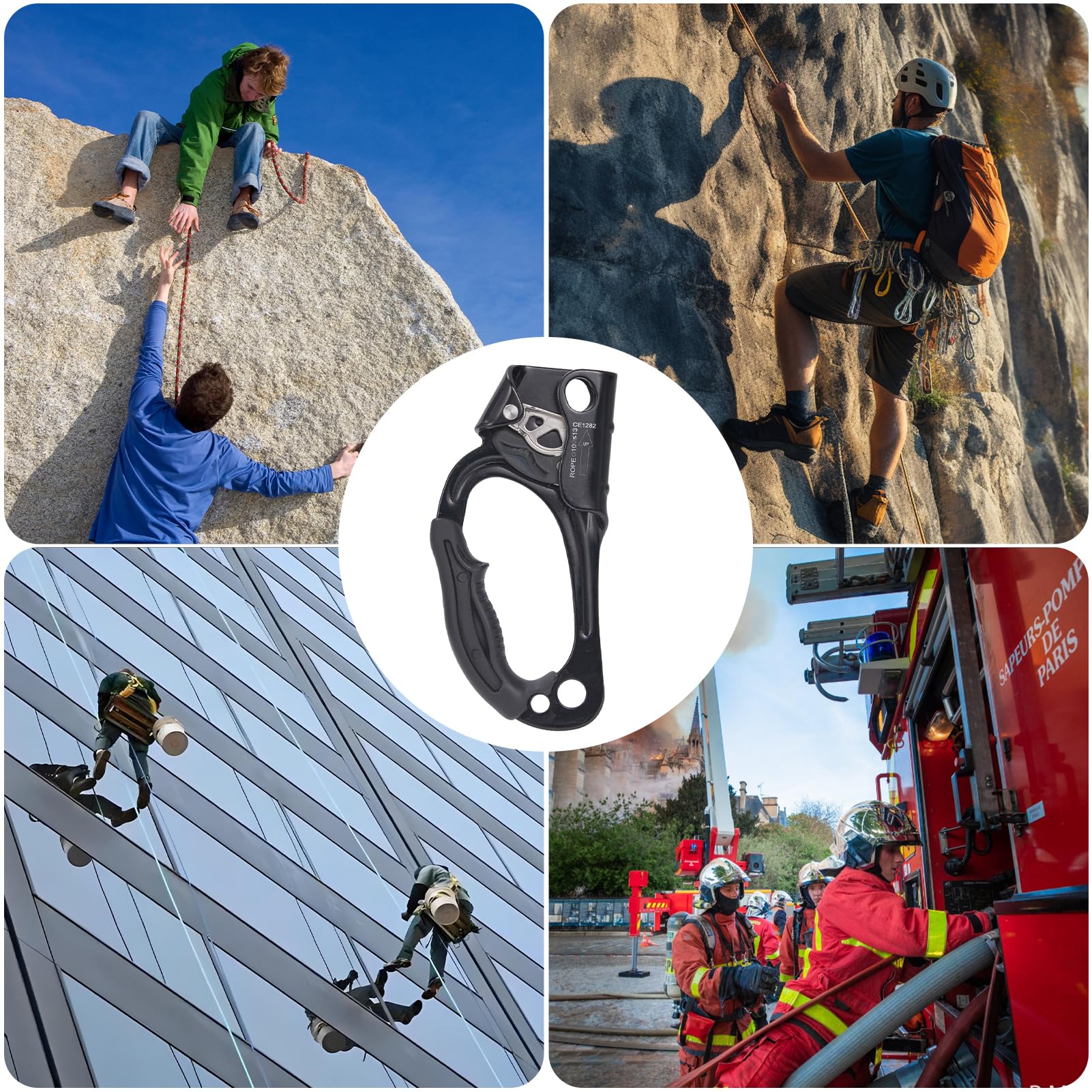2nd hand climbing gear SOB Ascender, Rock Tree Arborist Rappelling Equipment Rope Clamp for 10~13MM Rope (Left Hand Black) : Sports & Outdoors Bulls Tokee Lite 12 Bella Hammonds Farbe:LAVA RED
