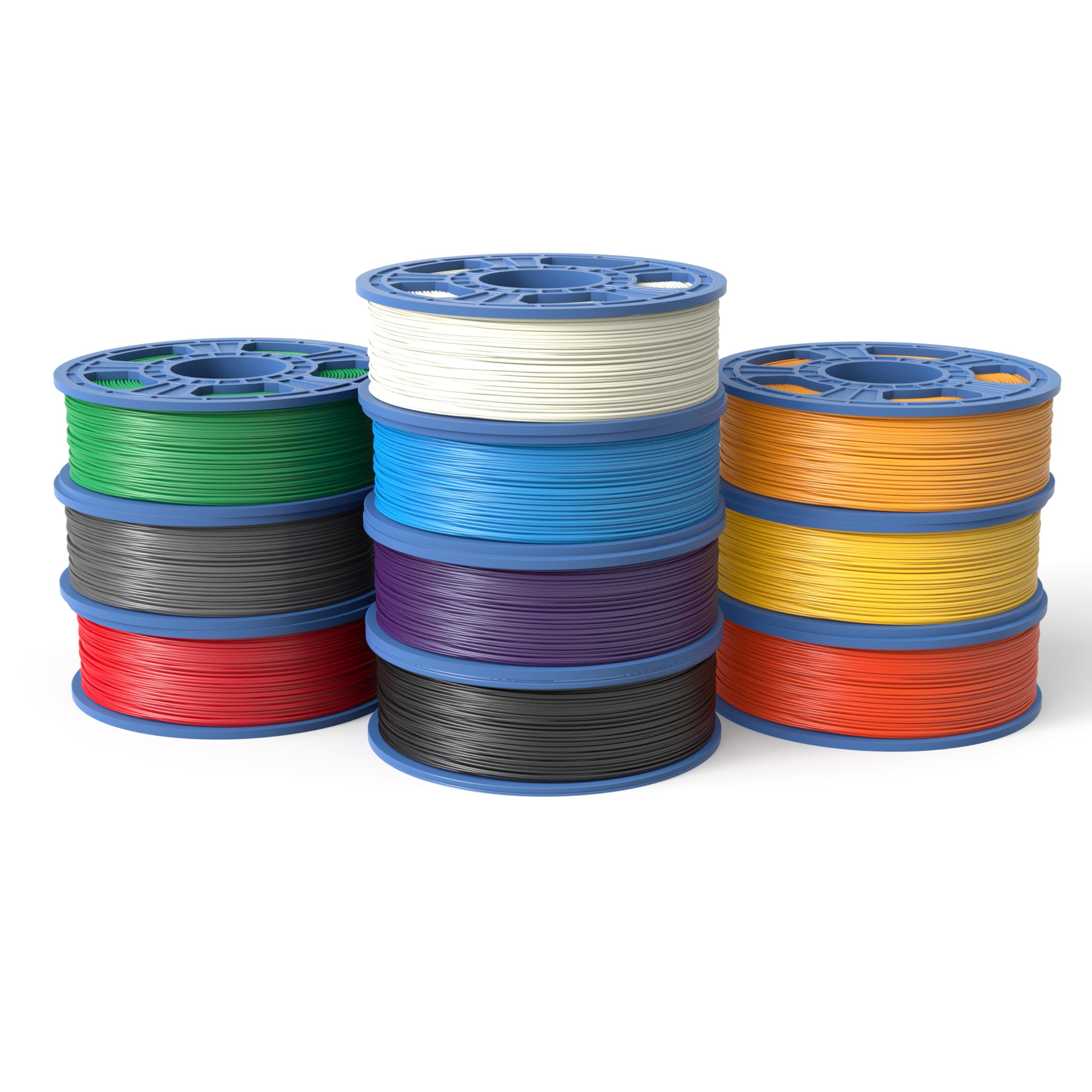 DremelPLA Filament Spools, 0.75kg,1.75mm. - Variety 10 Pack