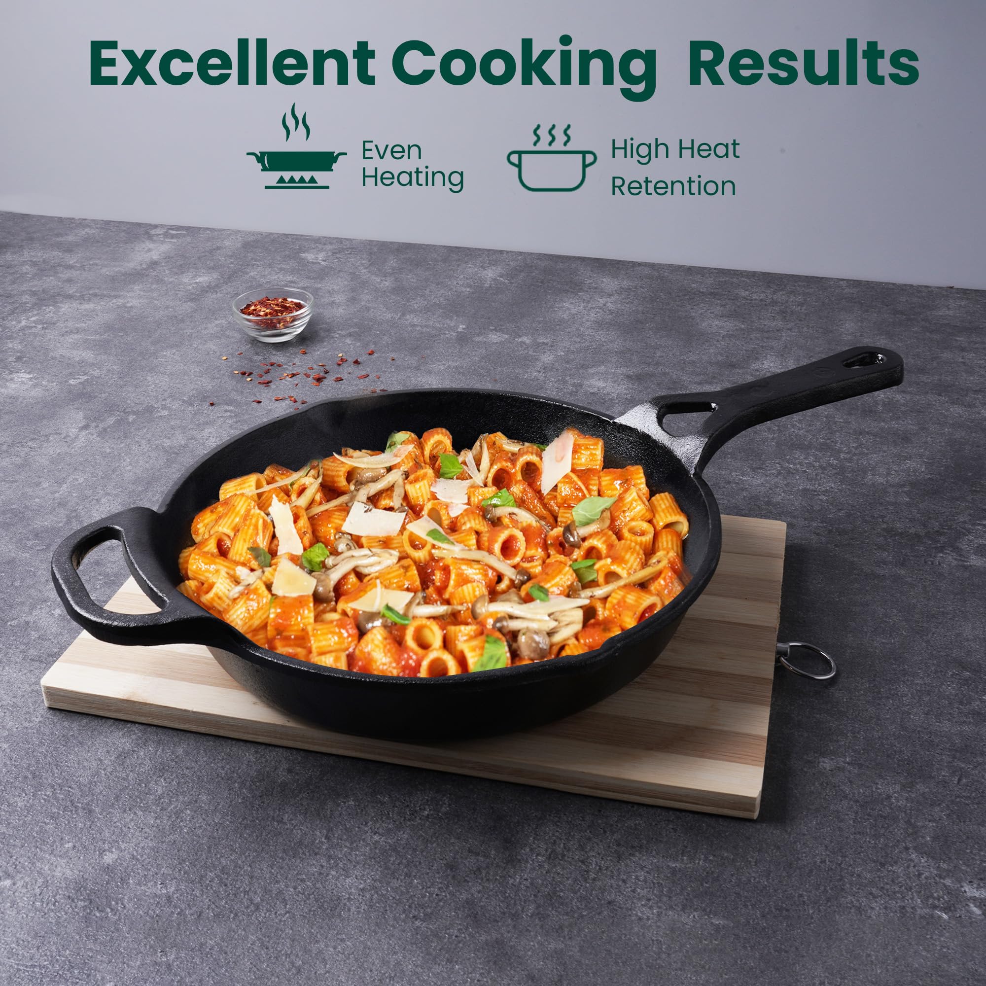 The Indus Valley Cast Iron Fry Pan - Toxin-Free & Flavorful -5