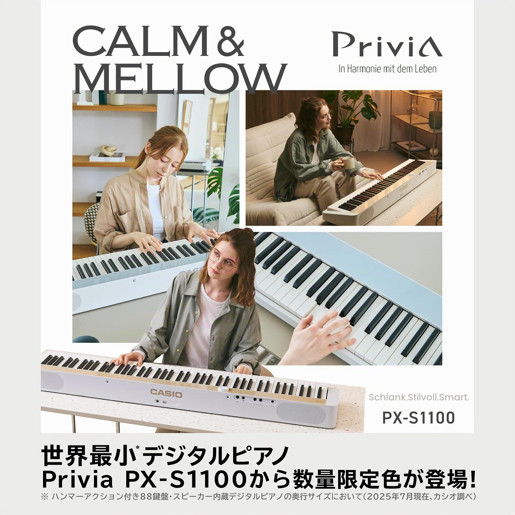 Casio Privia PX-S1100 MB inkl. SP-34 Pedal - Stage Piano