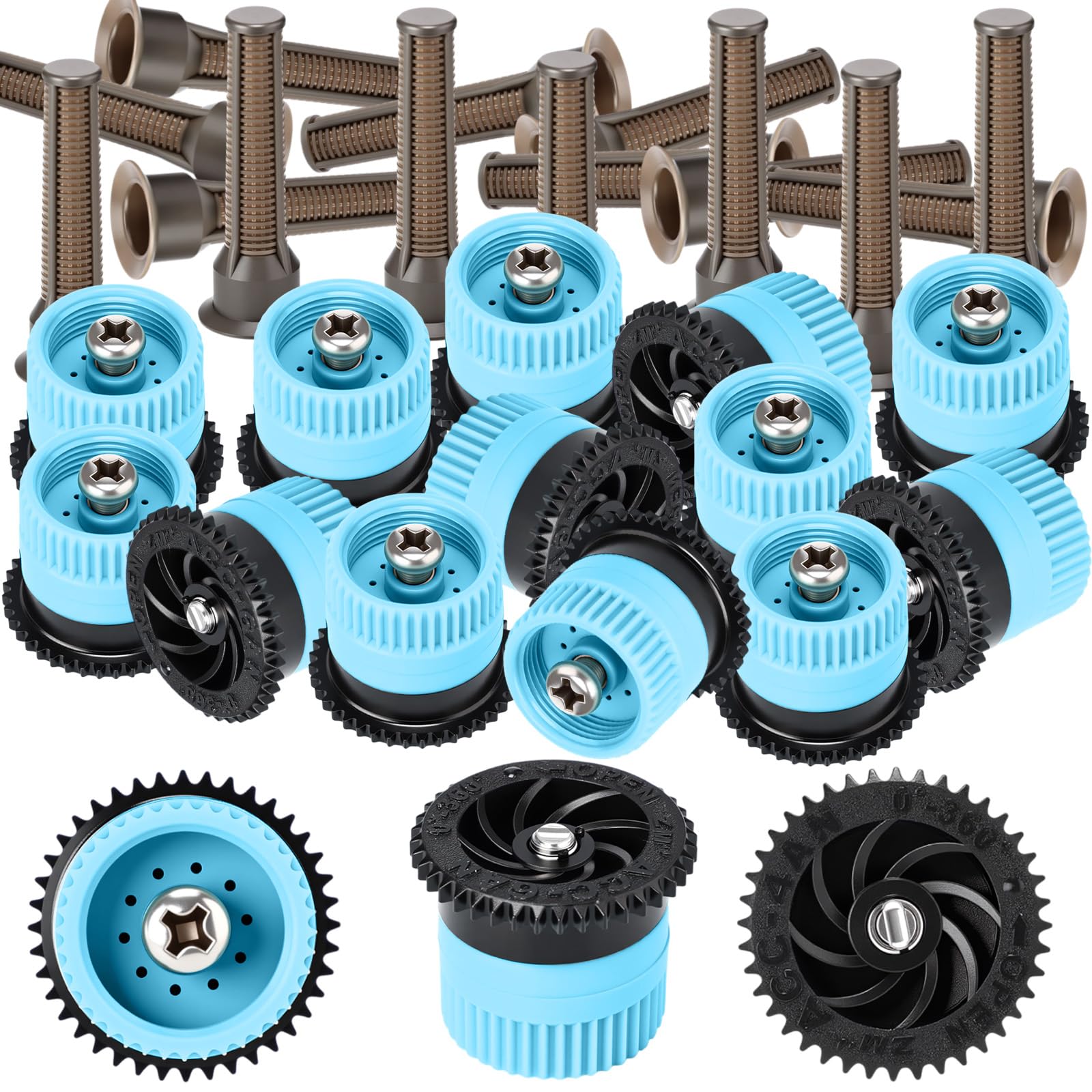 Tête d'arroseur de rechange compatible Rainbird Orbit lot de 16 buses réglables