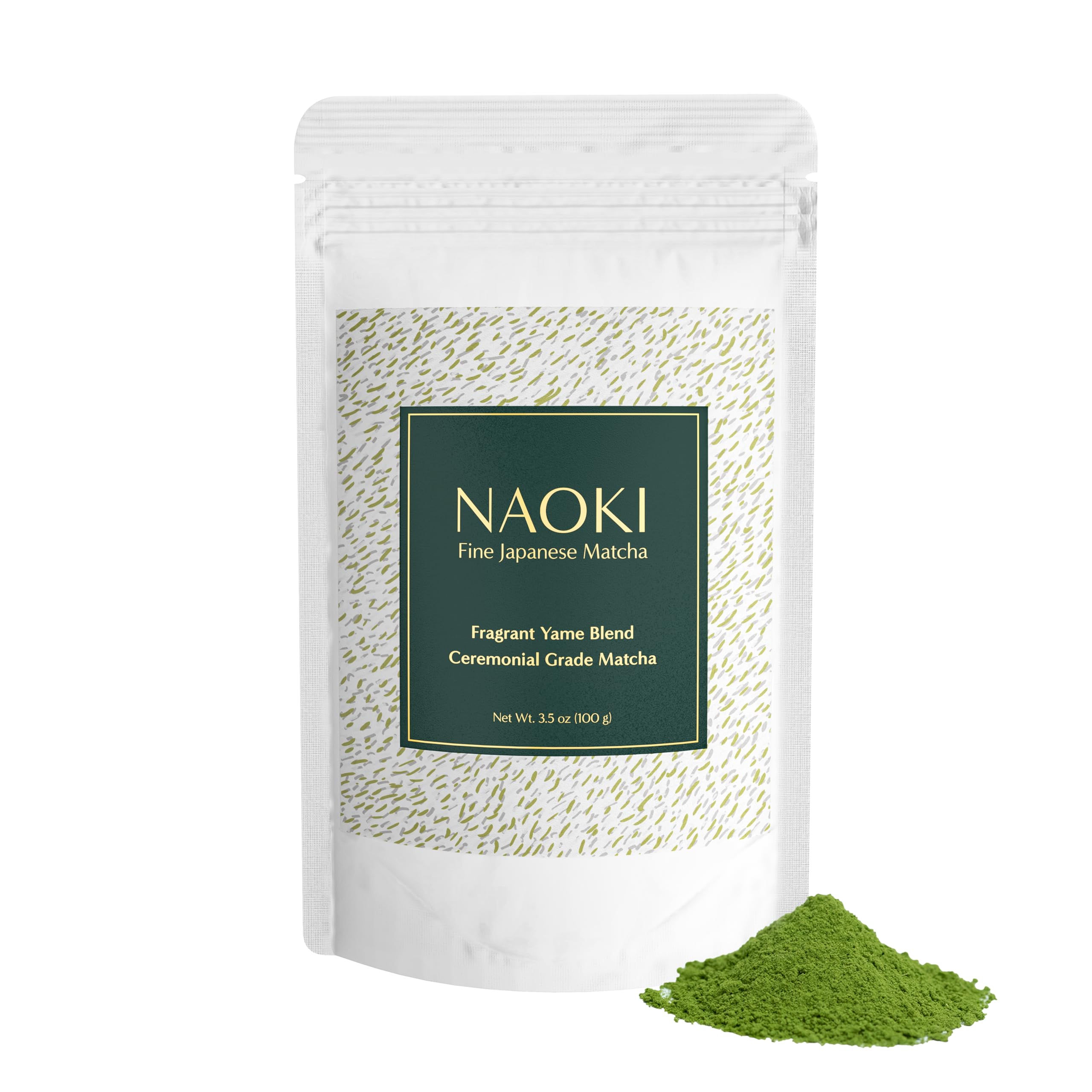Naoki MatchaFragrant Yame Blend – Authentic Japanese First Harvest Ceremonial Grade Matcha Green Tea Powder from Yame, Fukuoka (100g / 3.5oz)