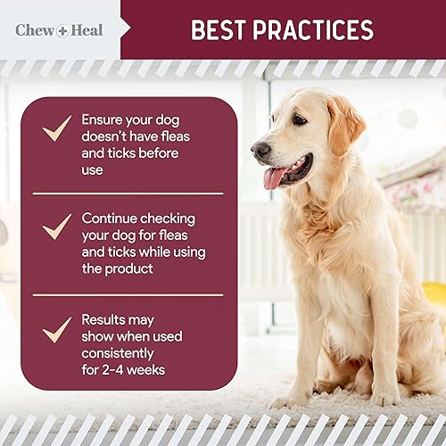 Miniatura 8 de Prevención masticable de pulgas y garrapatas para perros, 180 masticables suaves, defensa natural, fabricado en Estados Unidos, perros pequeños y