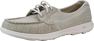 Womens Go Walk Lite - Isla Boat Shoe, Natural, 11 M US