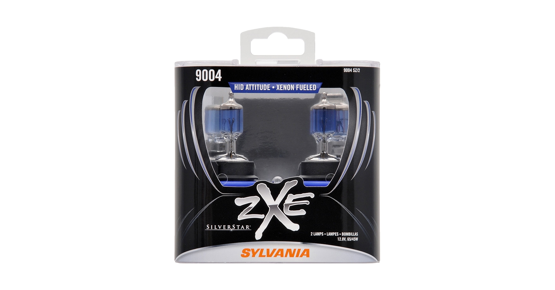 シャワーズv sa sr SYLVANIA 9004 SilverStar zXe Halogen Headlight Bulb, 2 Pack