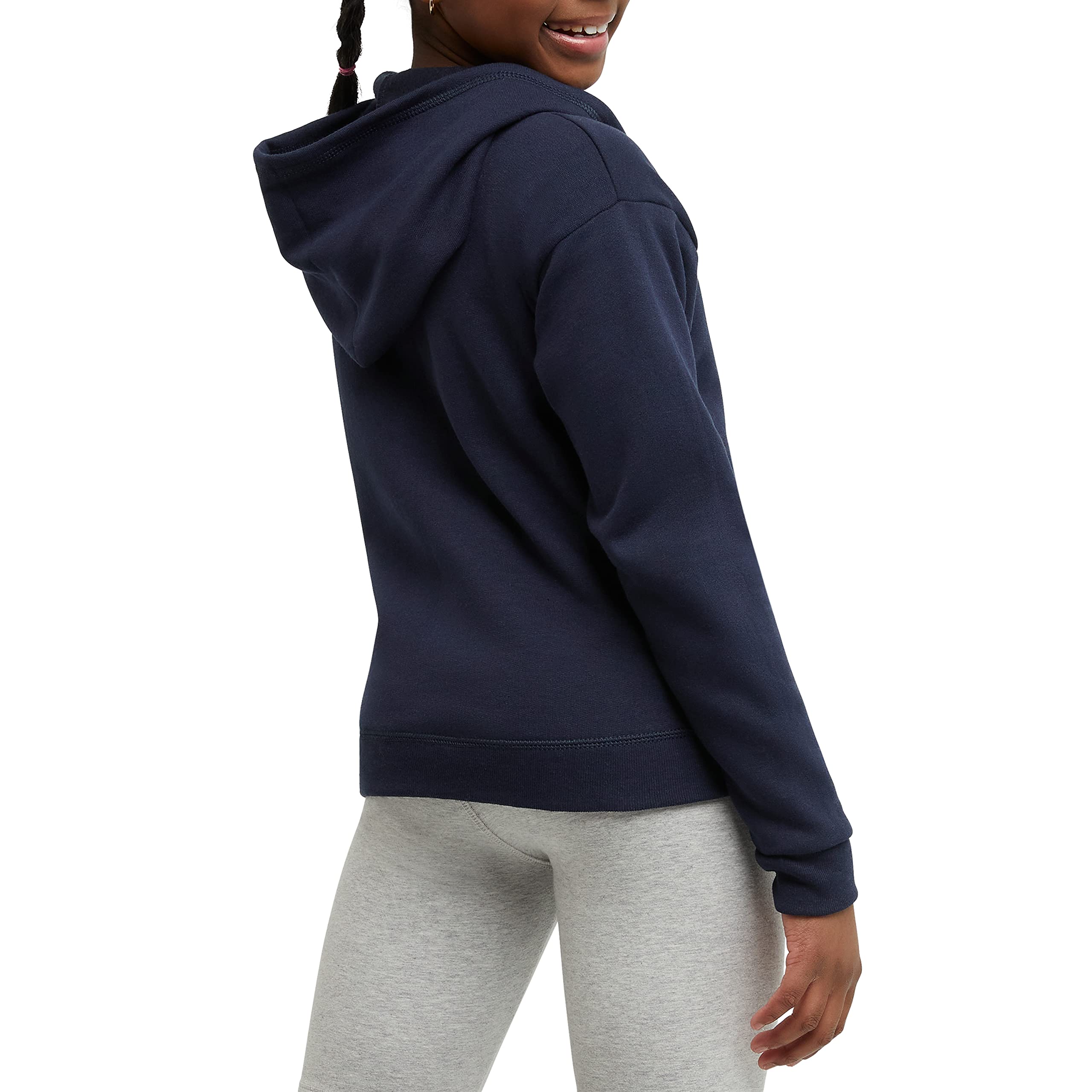 Hanes Comfortsoft Ecosmart - Sudadera con Capucha y Cremallera Completa para niña