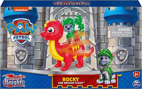 Miniatura 18 de Paw Patrol, Rescue Knights - Juego de figuras de acción de jade Marshall y Dragón, juguetes para niños a partir de 3 años Marshall y Dragon