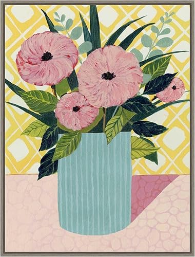 Miniatura 7 de Amanti Art Framed Canvas Wall Art 24x18 Retro Bouquet I by Grace Popp, Framed Wall Art Canvas, Flowers Artwork, Traditional Decor, Medium Poster