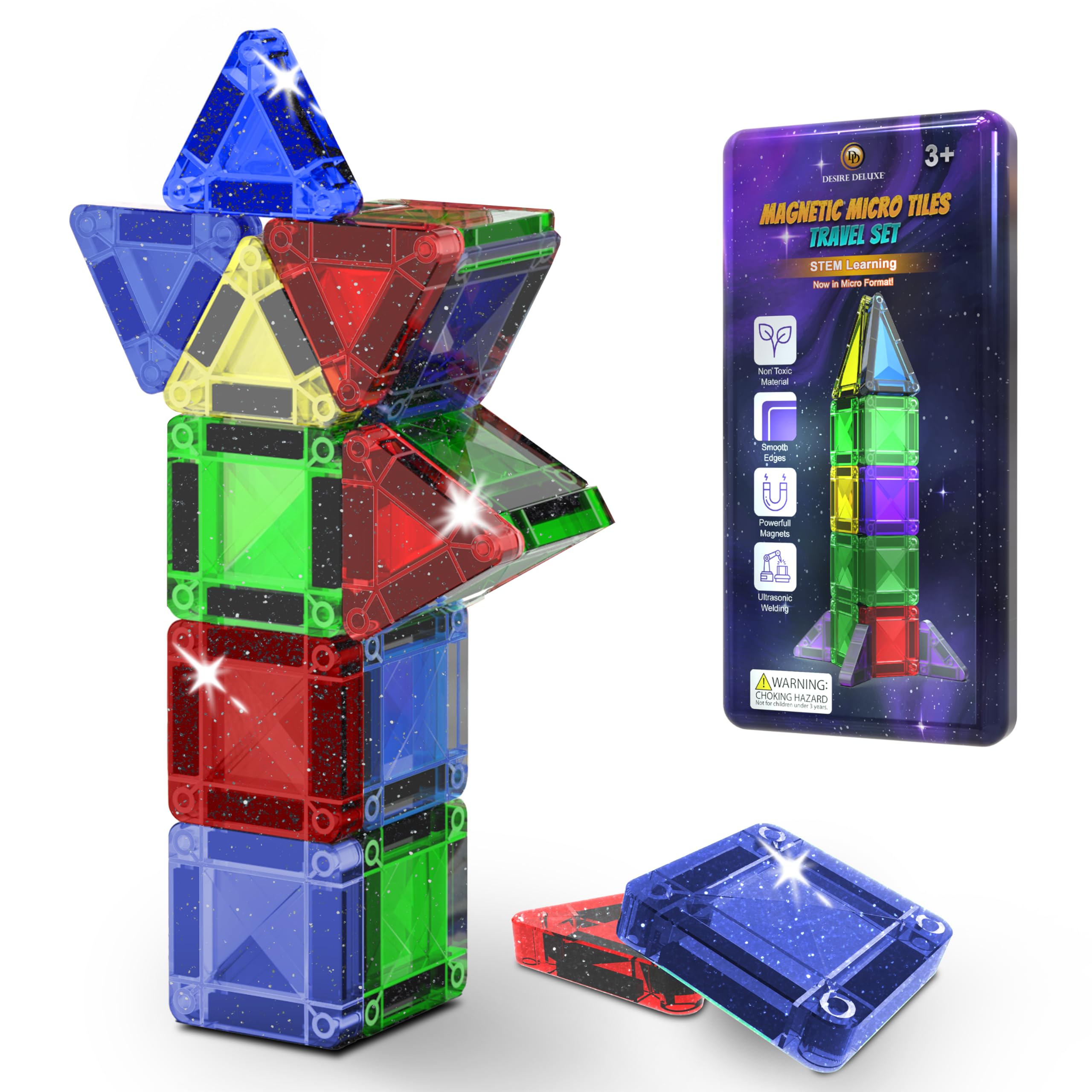 Micro Magnetic Tiles Building Blocks Toy