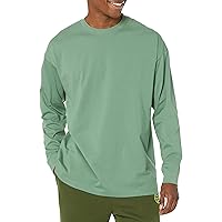 Amazon Essentials Maglietta Oversize a Maniche Lunghe in Cotone Biologico Uomo