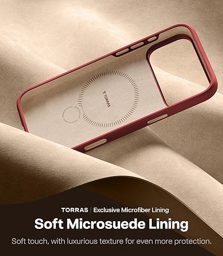 Miniatura 6 de TORRAS Q3 Silicona para iPhone 17 Pro Max Funda con Soporte, Compatible con MagSafe, Silicona Líquida Suave Agarre Cómodo, Soporte Magnético