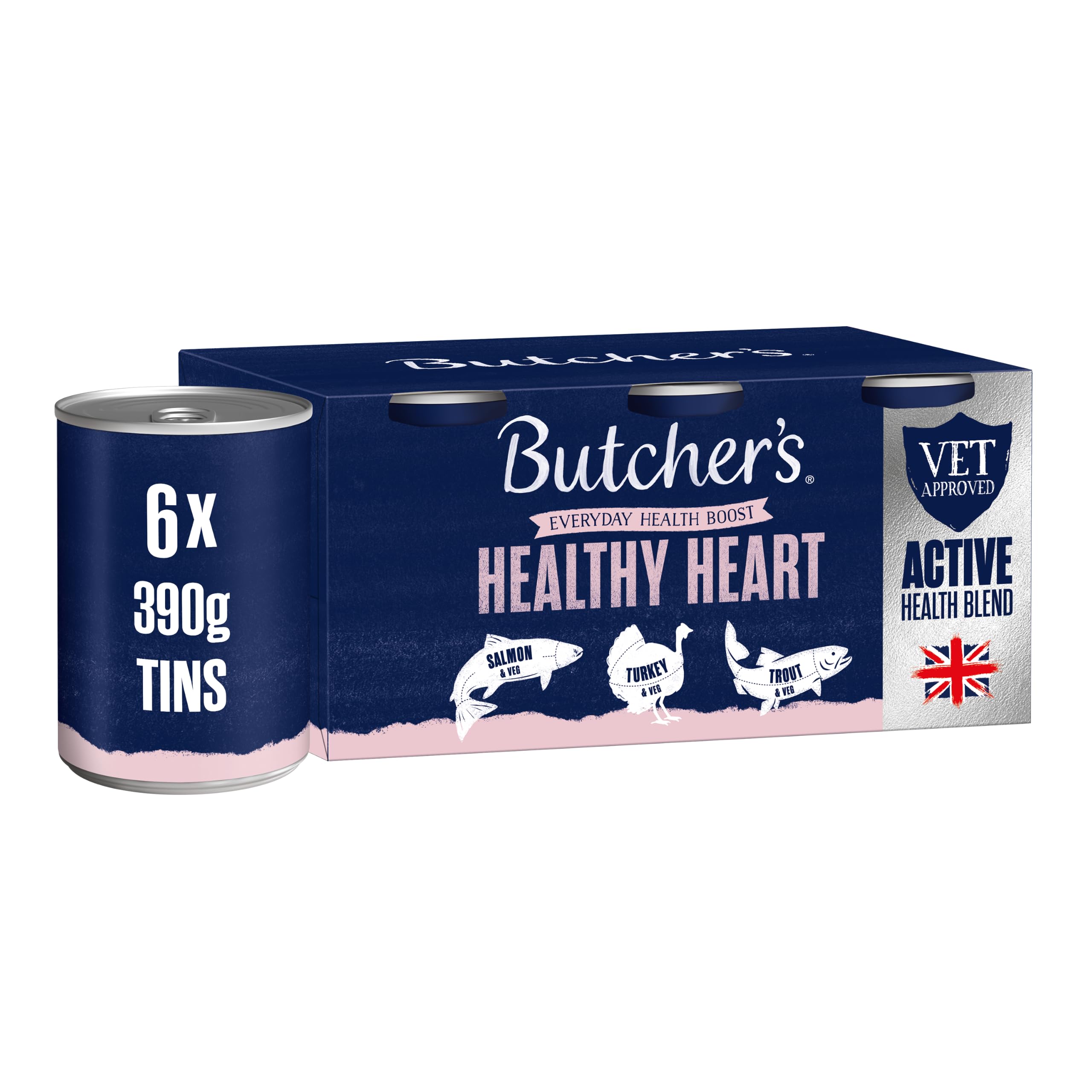 Butcher's Healthy Heart Dog Food Tins 6 X 390G