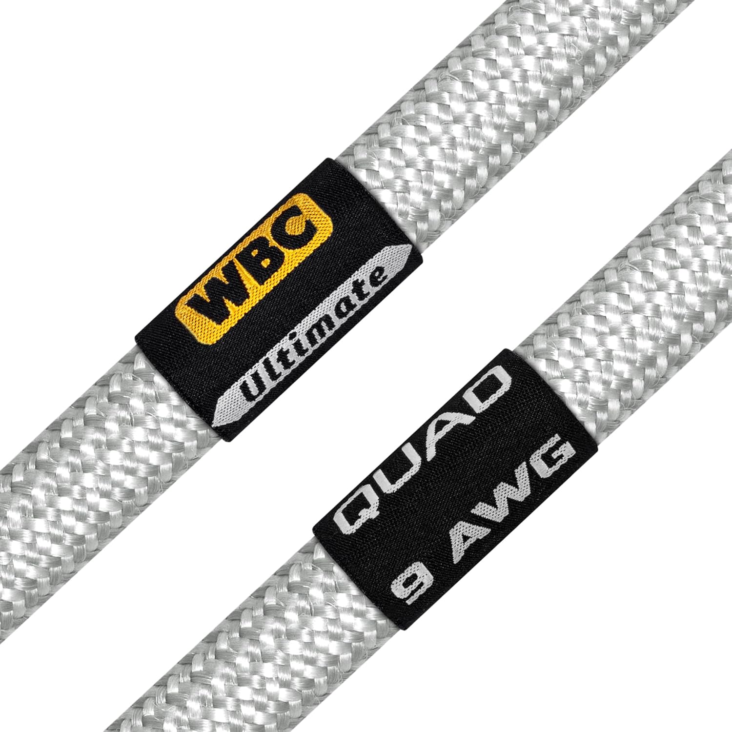 WORLDS BEST CABLES 10 Foot Ultimate - 9 AWG - Ultra-Pure OFC – Extra Premium Audiophile HiFi Bi-Amp Speaker Cable Pair with Eminence Gold Banana Plugs & Silver Tweed Jacket