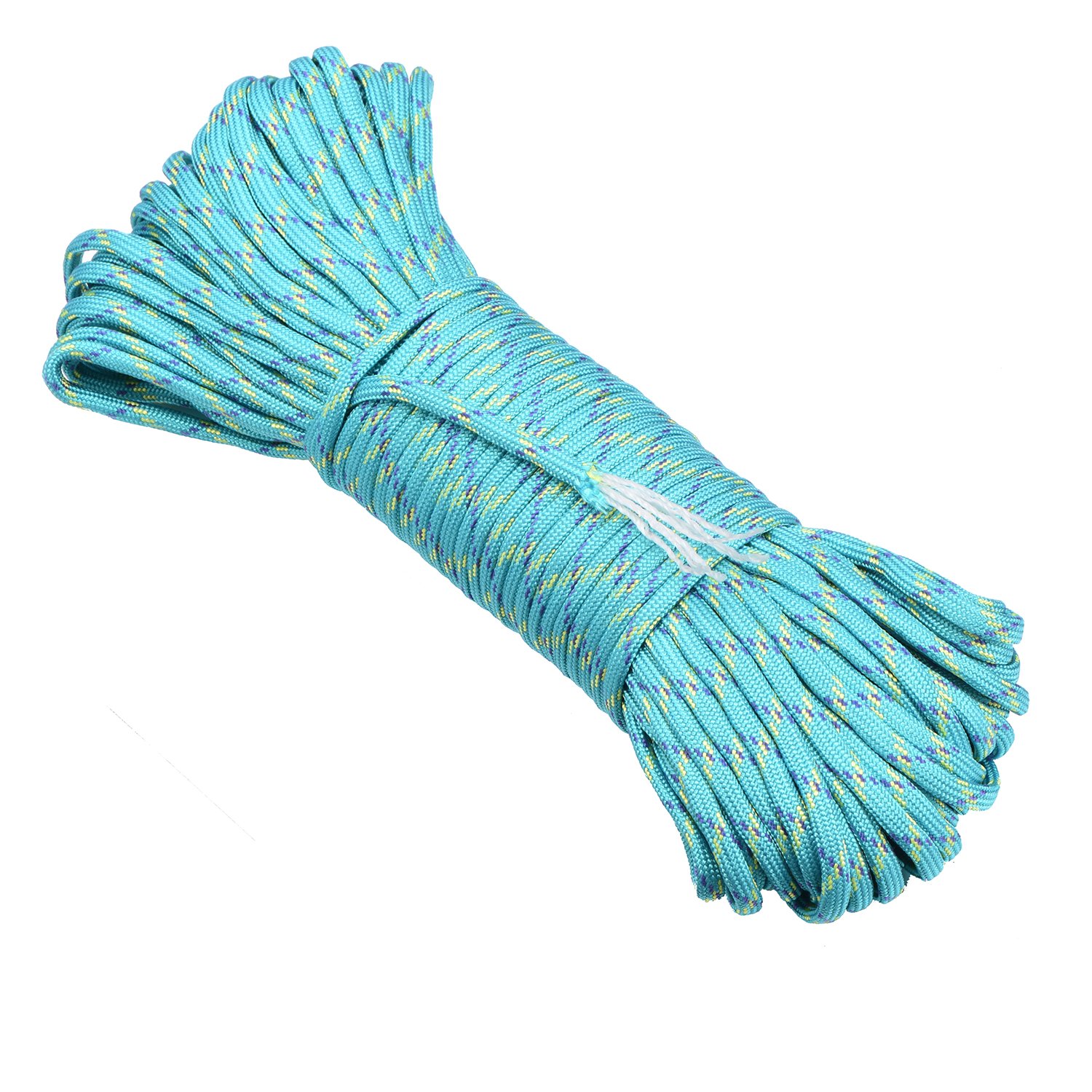 DonDon 98 ft, 30 m nylon cord Paracord survival DIY rope cord for outdoor camping activities 0.6 inch, 4 mm - Image 2