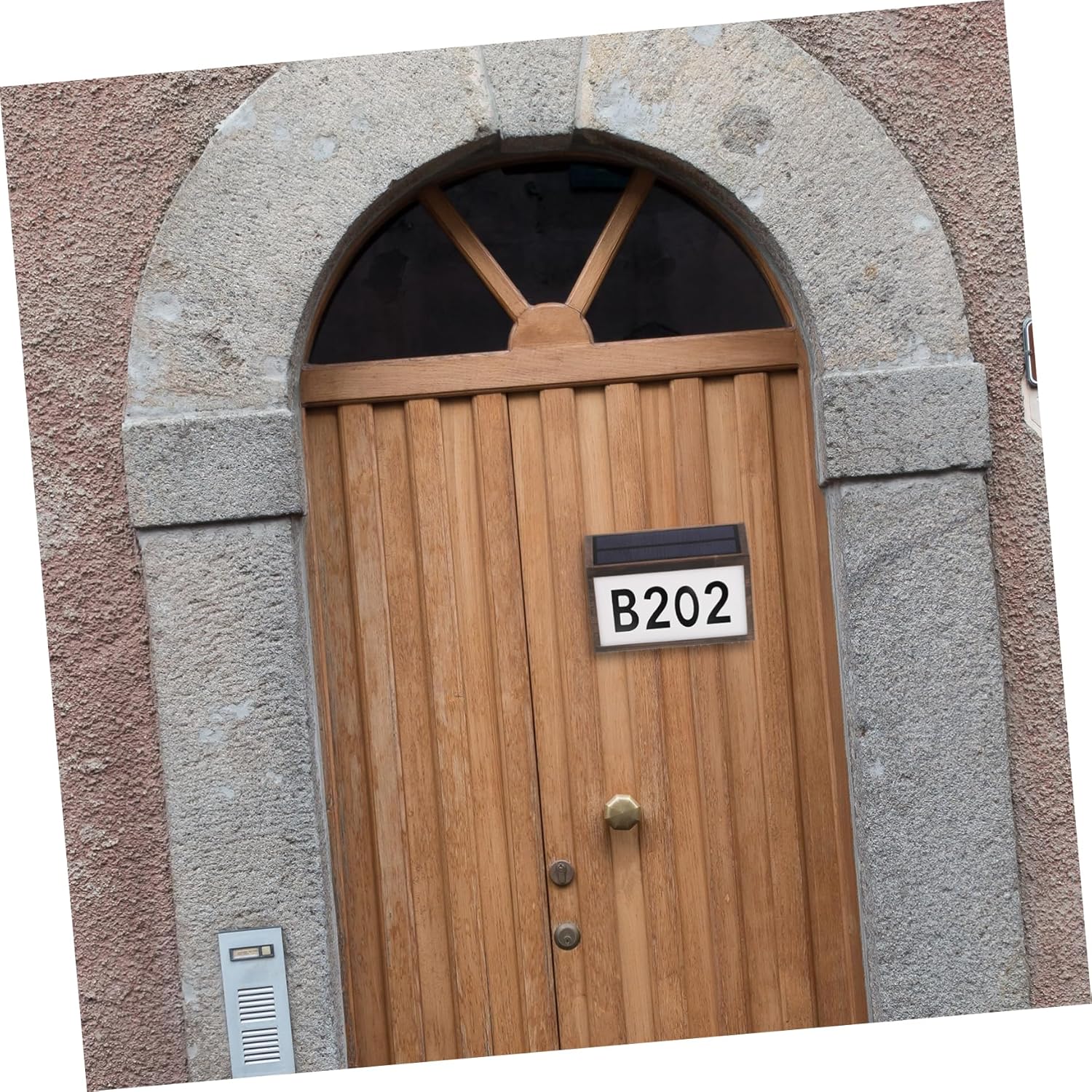 Gadpiparty 1set Solar Address Sign Led Light Solar Doorplate Lamp for House Numbers for Easy Visibility at Night