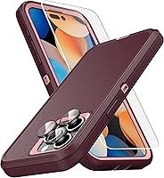 Vista 16 de MXX Funda de Alta Resistencia para iPhone 15 con Pantalla de Vidrio Templado, Protector de Lente de Cámara de 3 Capas, Protección Completa
