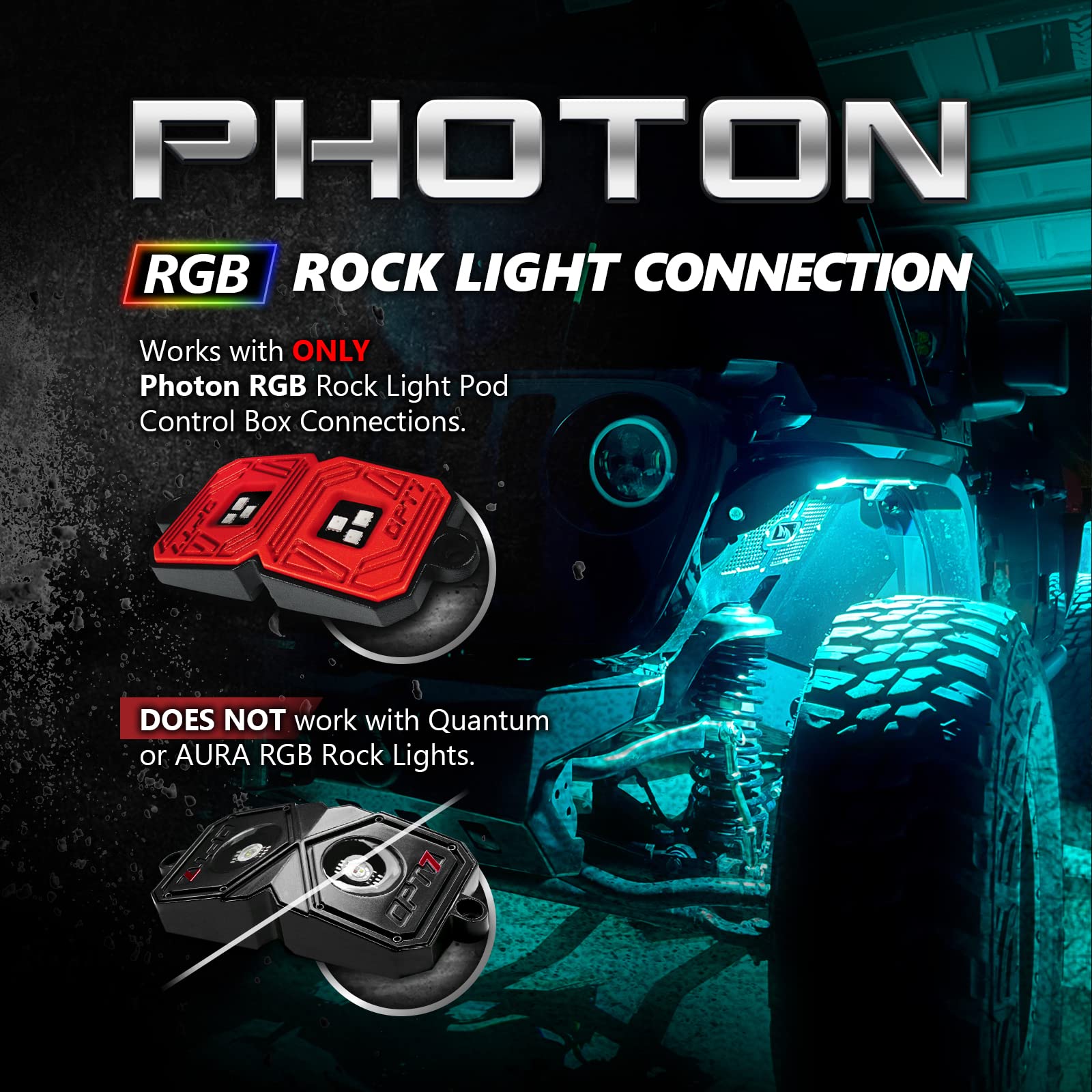 Amazon.com: OPT7 10ft Extension Wire 2pc for Photon RGB Rock