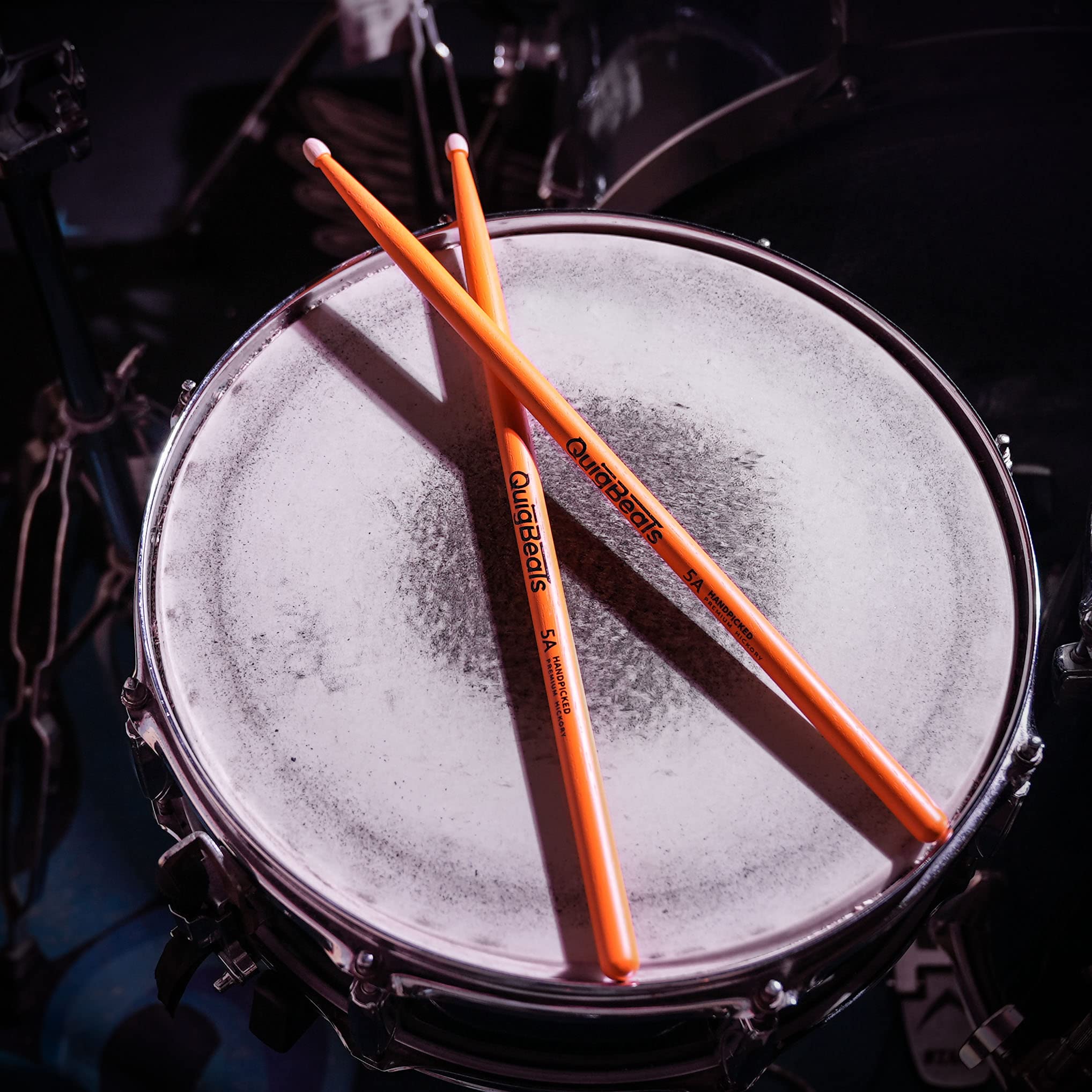 Bacchette Per Batteria 5B - In Legno Hickory, Punto Ovale, Per Batterie Acustiche Ed Elettroniche - Foto 4