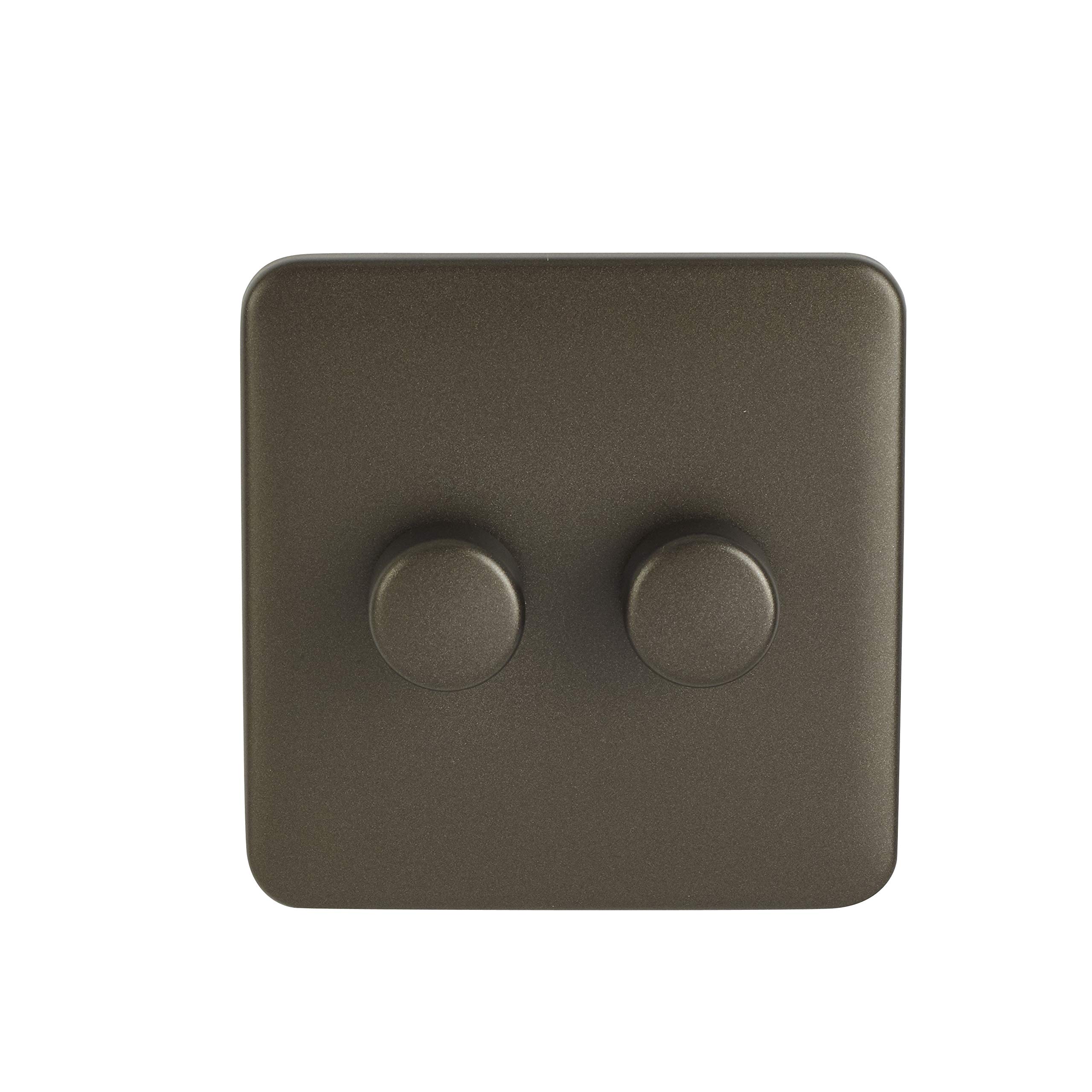 Schneider Electric Lisse Screwless Deco GGBL6022LMMBS LED Universal Dimmer 2 Gang 2 way 100W MB display pack