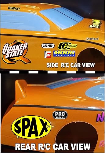 Miniatura 4 de Patrocinador de carreras Lexan Body Car Racing - Hoja de calcomanías 20  Vinilo blanco escala 112 a 110 Vinilo blanco RC modelo calcomanía hoja de