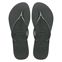 Havaianas Top Brasil Logo, Infradito Unisex – Adulto, Green Olive, 41, 42 EU