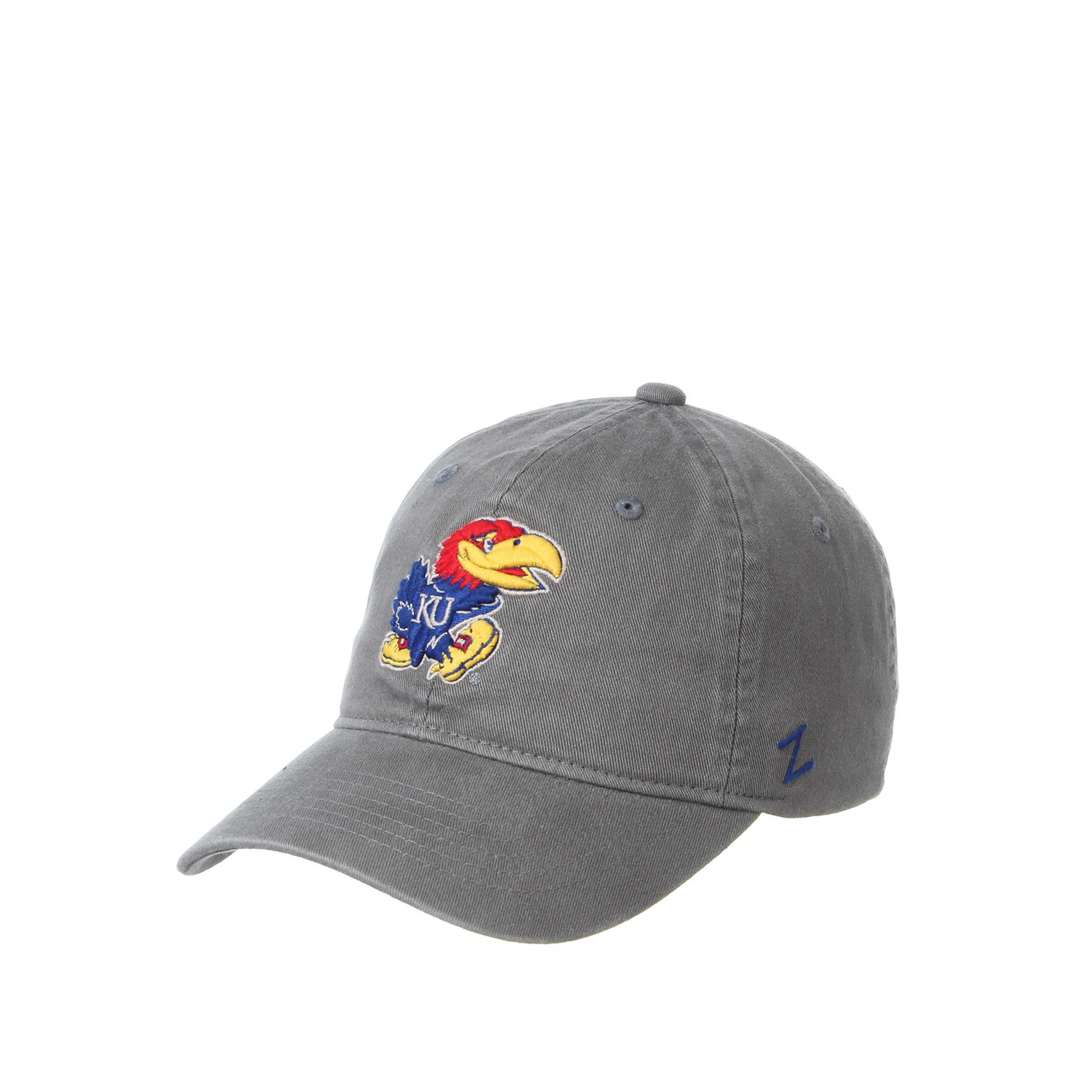 Zhats Men's Kansas Jayhawks Charcoal Ncaa Kansas Jayhawks Adjustable Scholarship Hat Charcoal, Adjustable