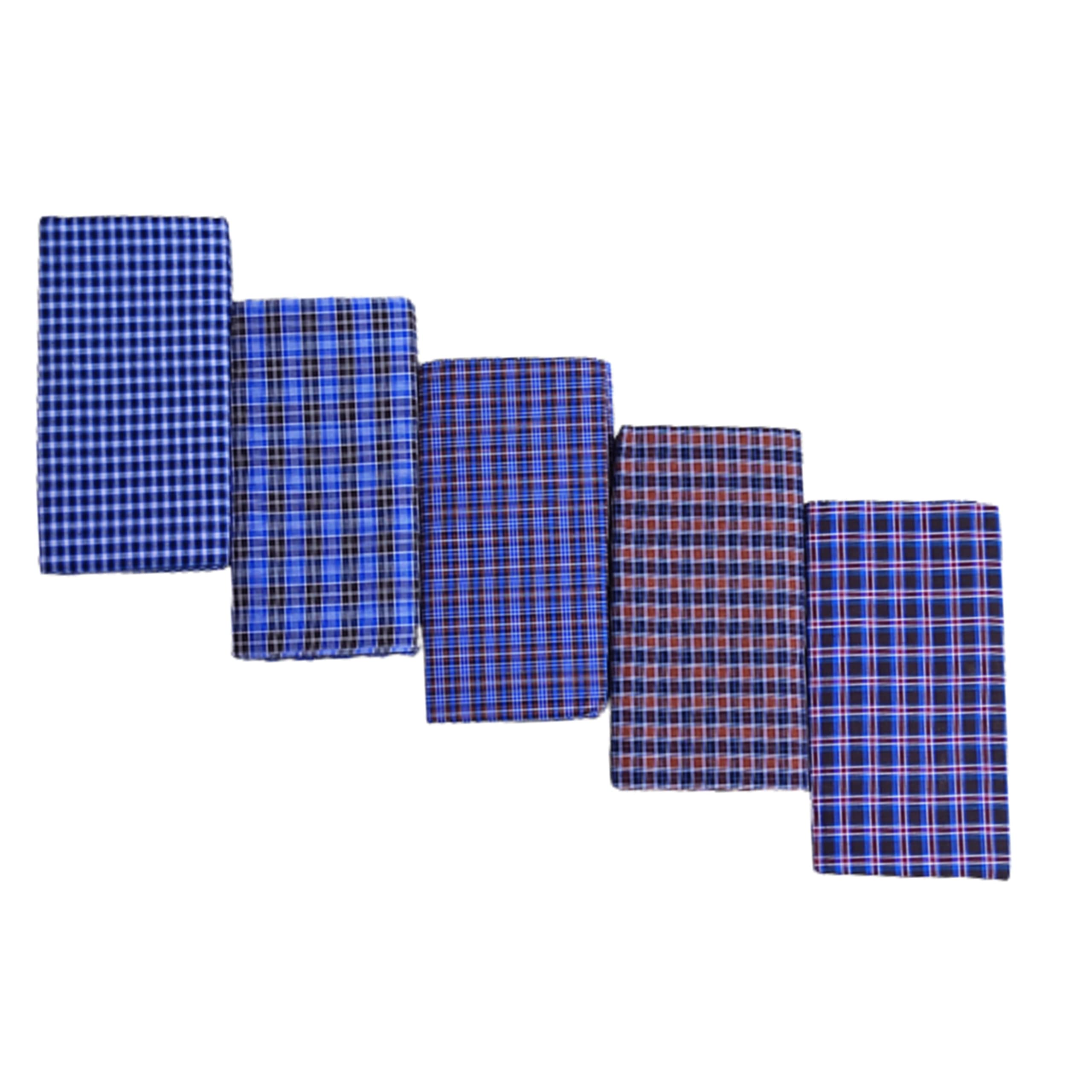 KAKUMANU Men's Cotton Multi Color Lungis for Men 2 meter (Set of 5 Multi Colour) Checks Colours-image-45