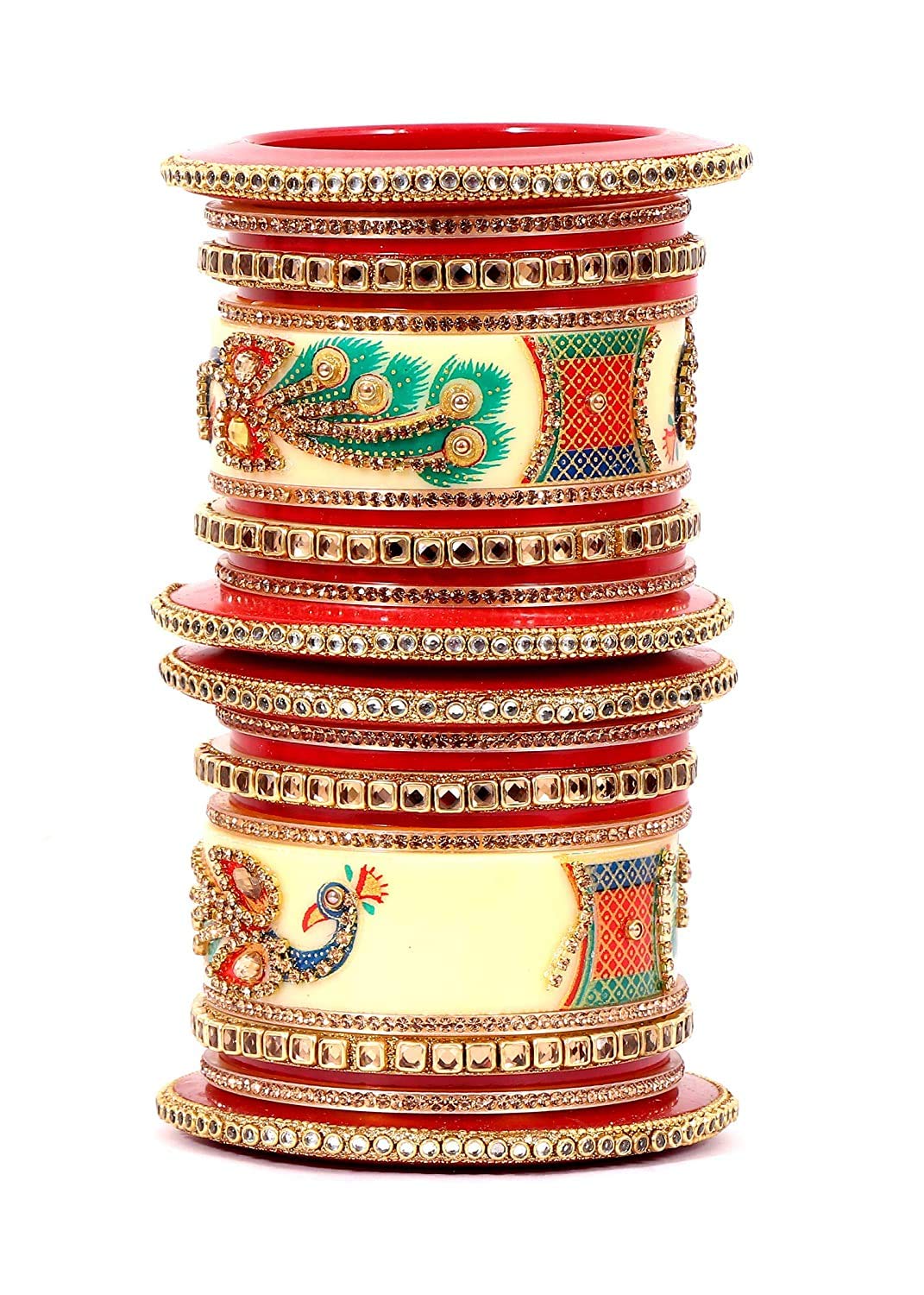 Cubic Zirconia Bangles set for Women(Red) (B08KW2HMFP) Amazon Price History, Amazon Price Tracker