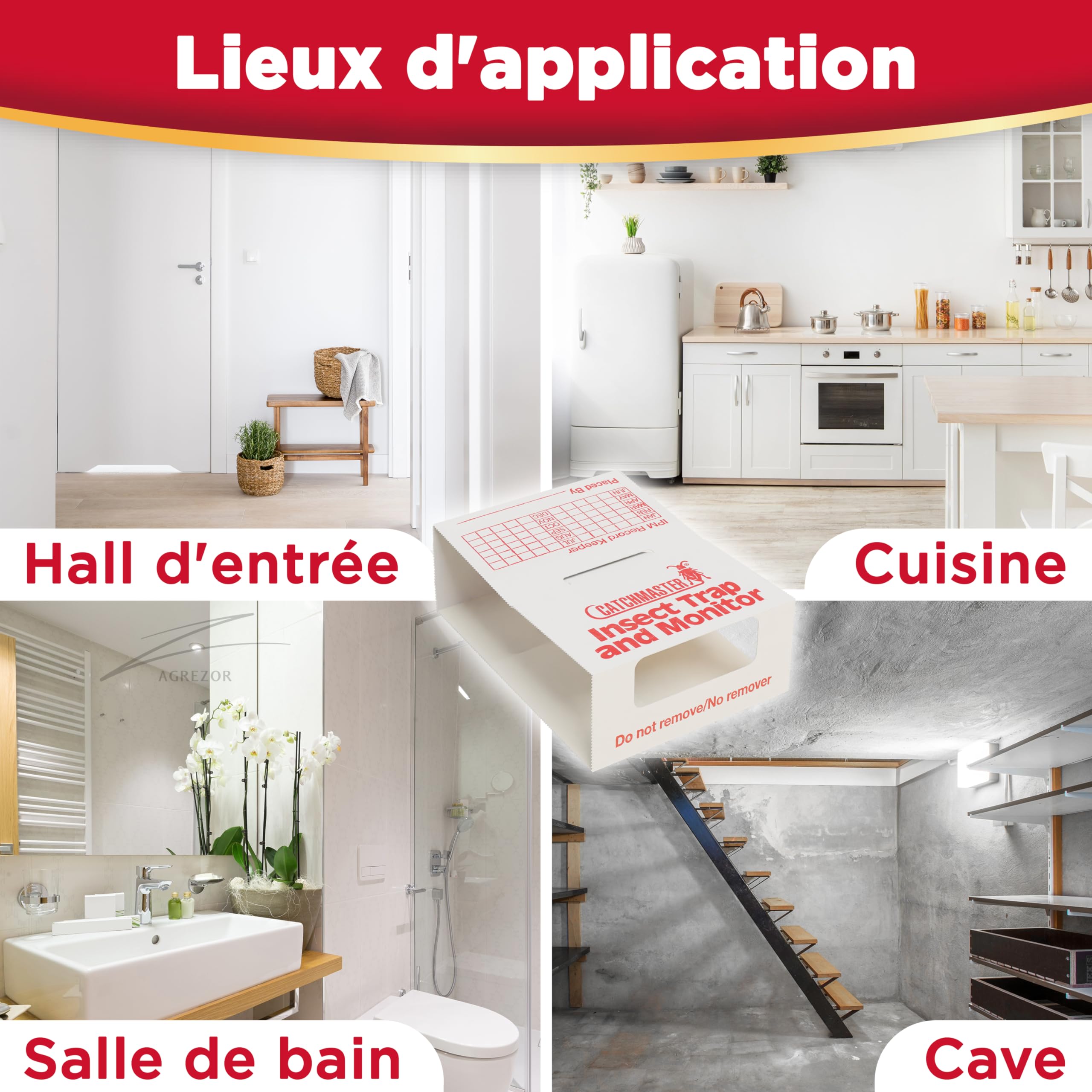 Catchmaster 288i Pièges à Poissons D'Argent - Lot De 15 Adhésifs Ultra-Efficaces | Solution Naturelle Anti-Nuisibles Pour Maison