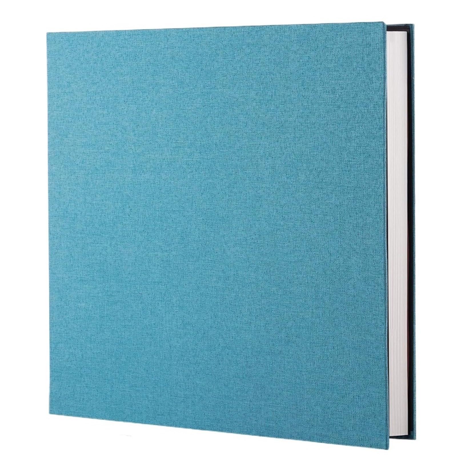 Álbum De Fotos Álbum de fotos lino autoadhesivo for 2x3, 4x6, 5x7 y 8x10, ideal como regalo cumpleaños for mujeres mamás(Light blue-B)