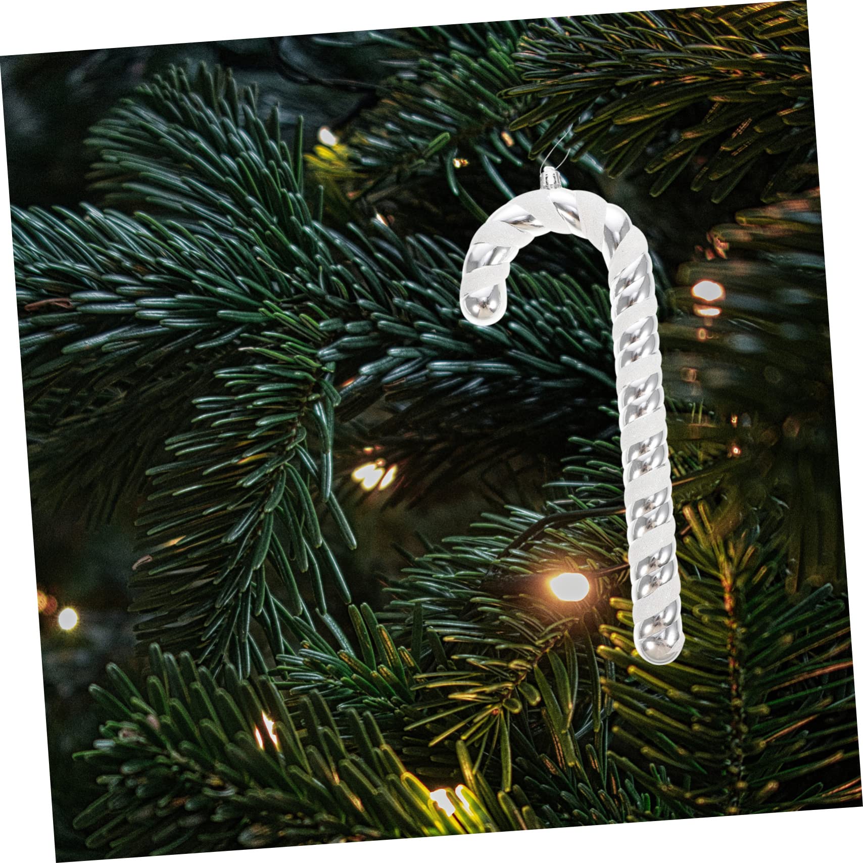 TOPBATHY 10 STK Weihnachtsstock Weihnachtsbonbons Requisiten Weihnachtsbonbonanhänger Star for Christmas Tree Christbaum anhänger Weihnachtsdekorationen Girlande Weihnachtsschmuck Plastik