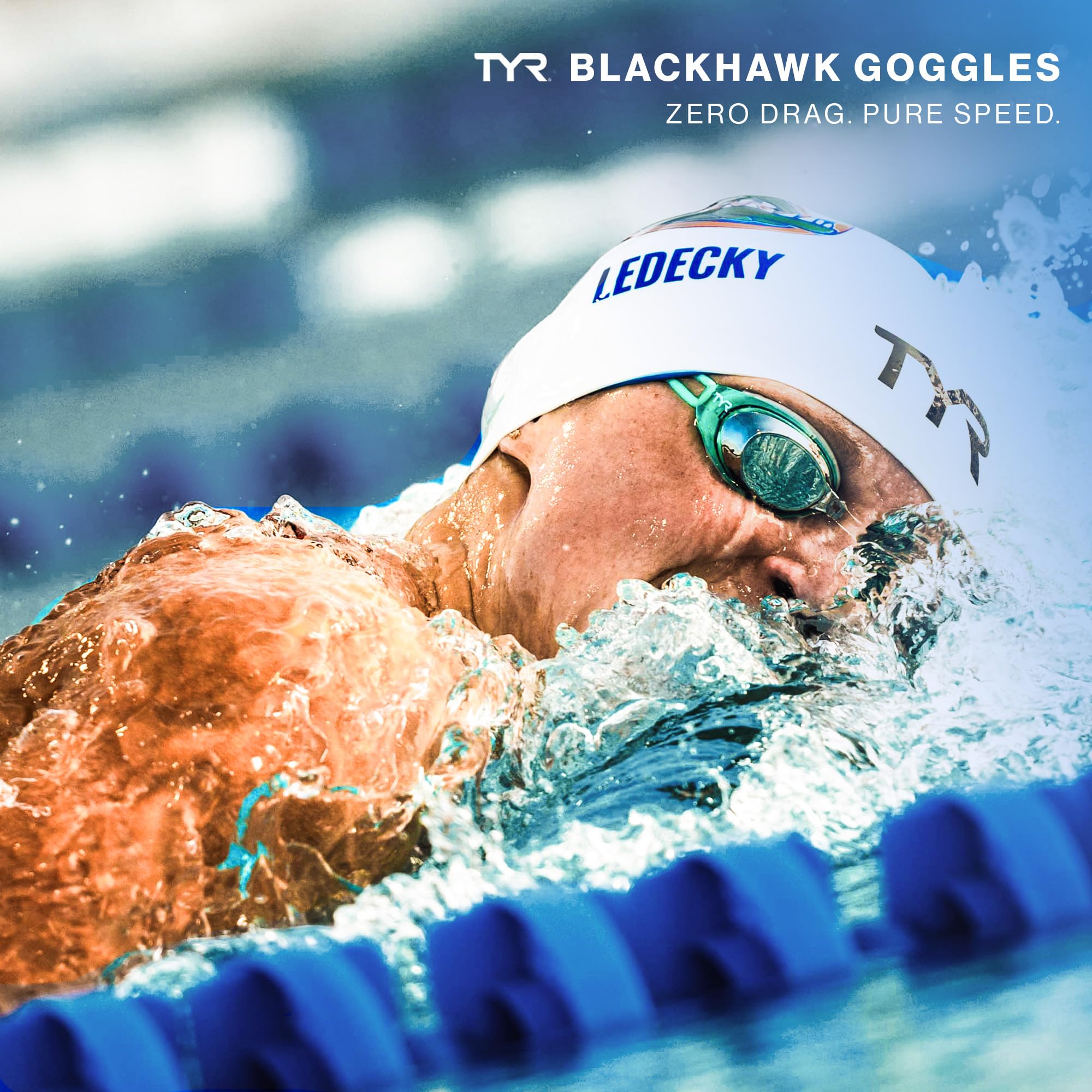 TYR - Gafas de natación con espejo de perfil bajo