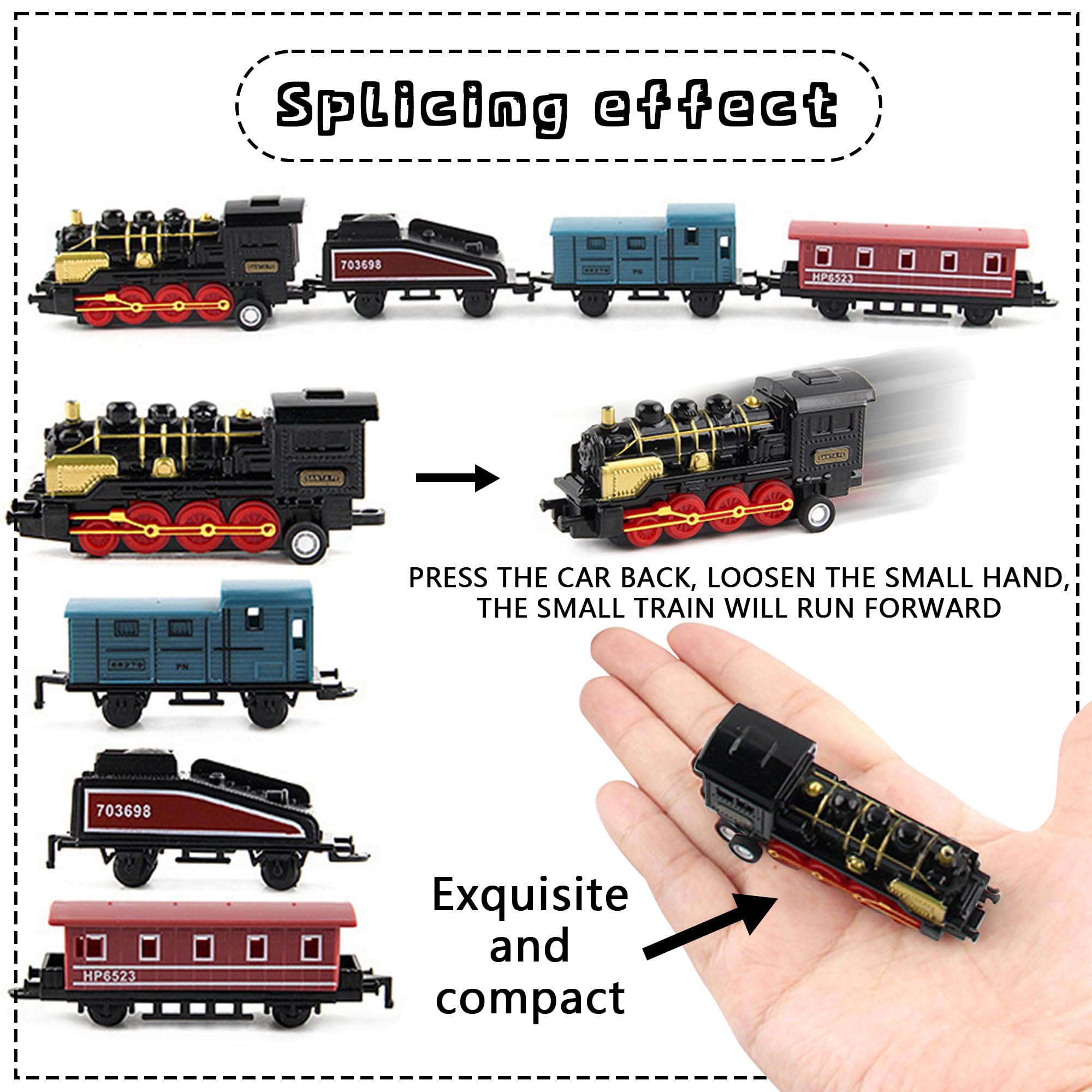 Decorazioni Torta Tema Treno 13 Pezzi - Topper Per Torte Di Compleanno Con Luci E Accessori - Foto 5