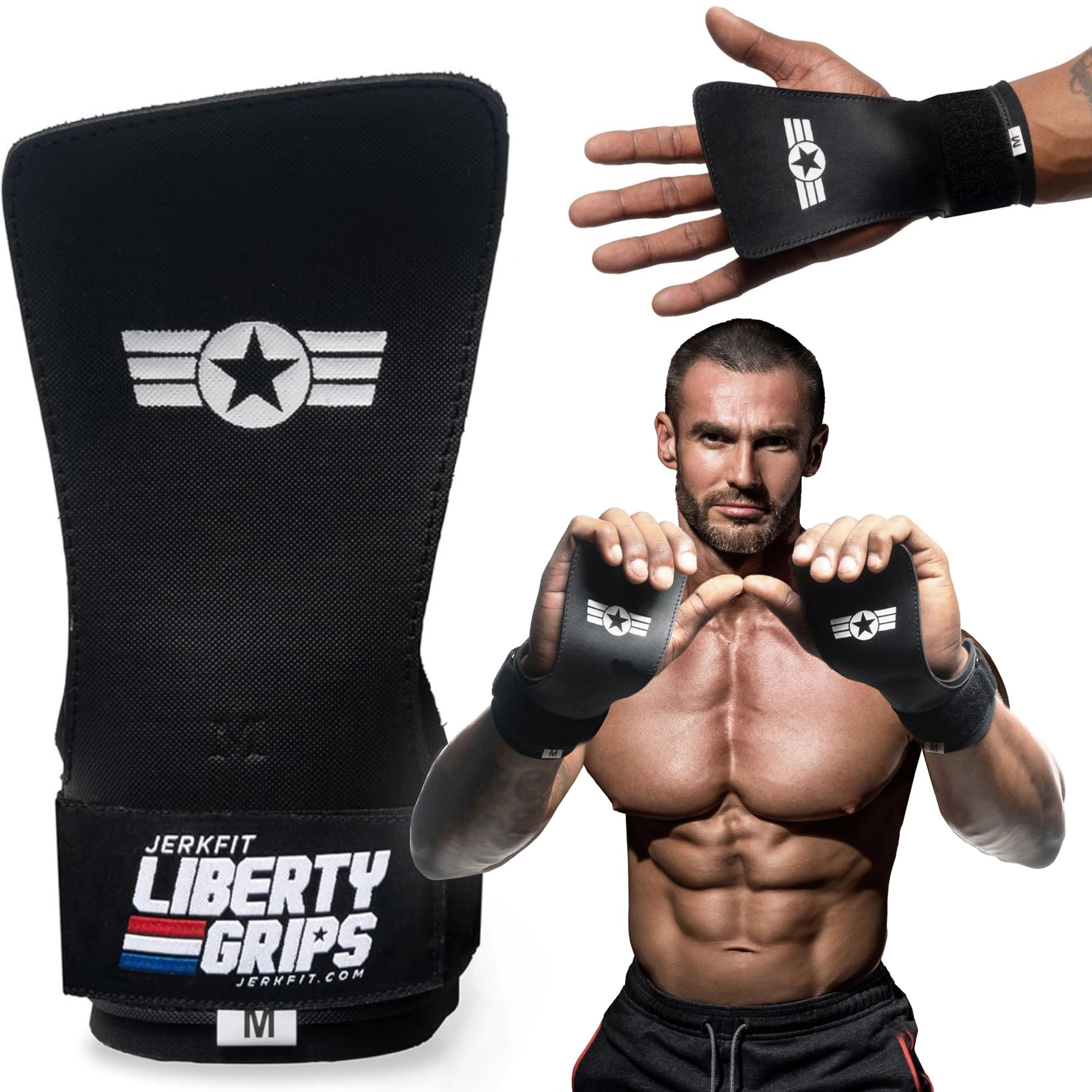 Amazon.com : JerkFit Liberty Grips 2.0 (XSmall) - Fingerless