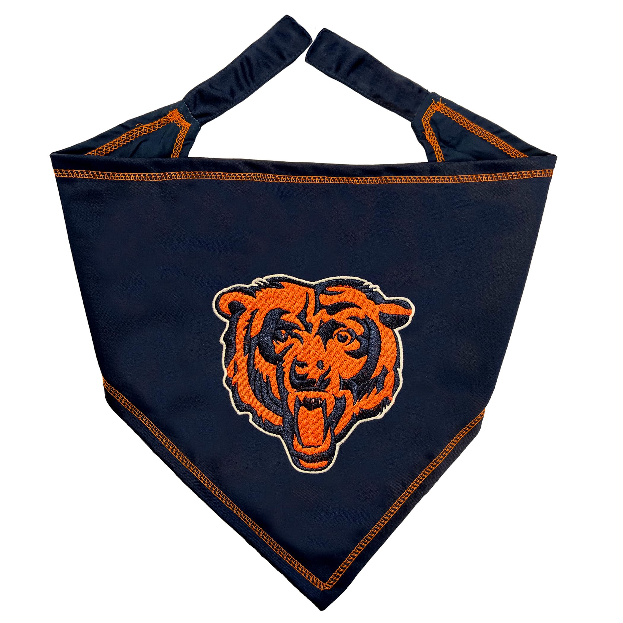 Bandana Chicago Bears à cravate ajustable pour grand chien L/XL