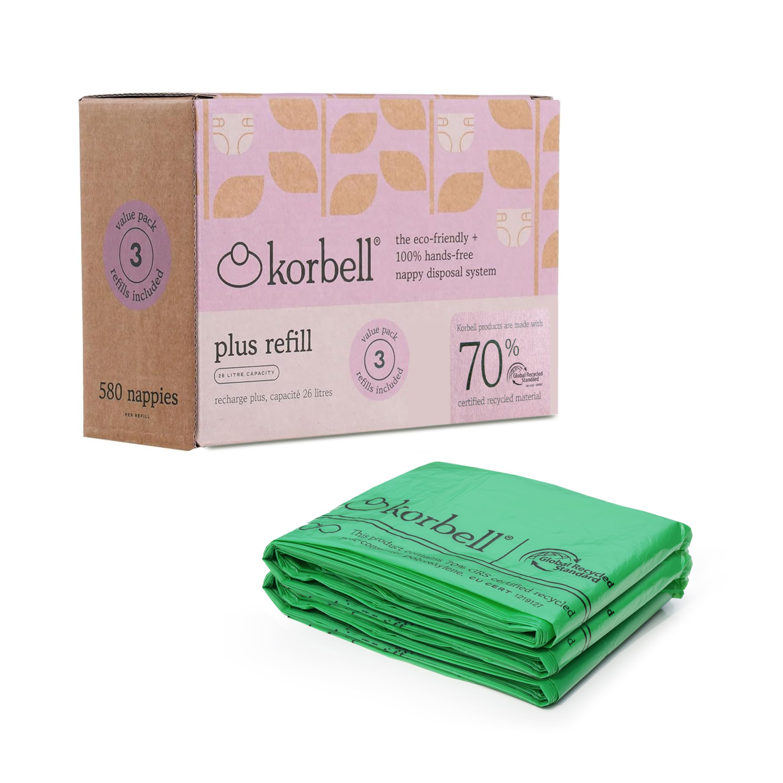 Korbell - Nachfüllpackungen für Windelbehälter Korbell 26 L