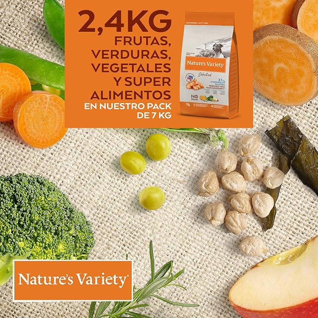Foto 4 de 8 de Nature's Variety Selected, Pienso para Perros Adultos Pequeños, Sin cereales, con Salmón noruego sin espinas