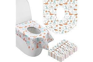 50-Pack Disposable Waterproof Extra Large Toilet Seat Covers