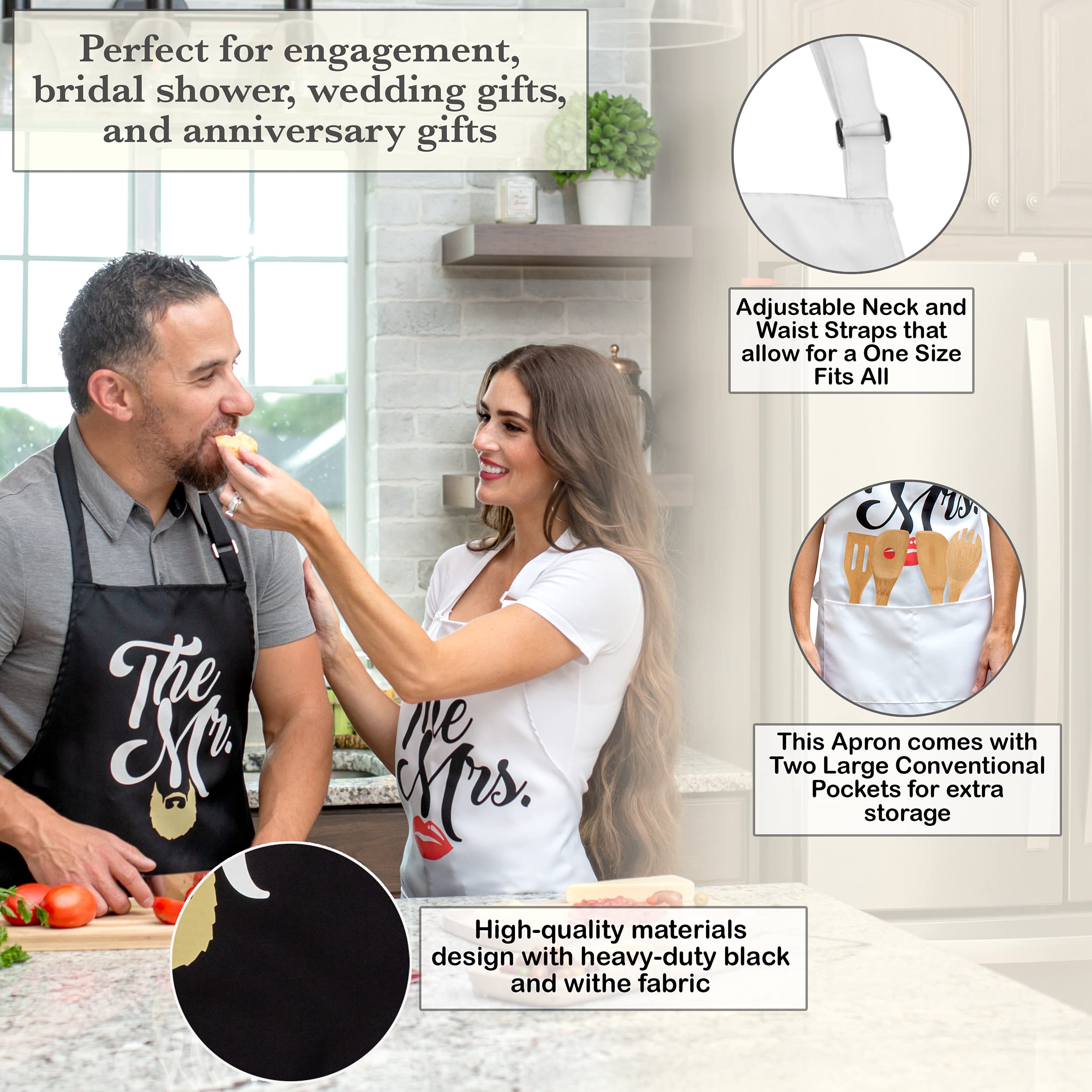 BLACK Full Length Apron with Pockets 22w x 30l - Oregon. Camp Sherman, view at headwaters of Metolius River Oregon