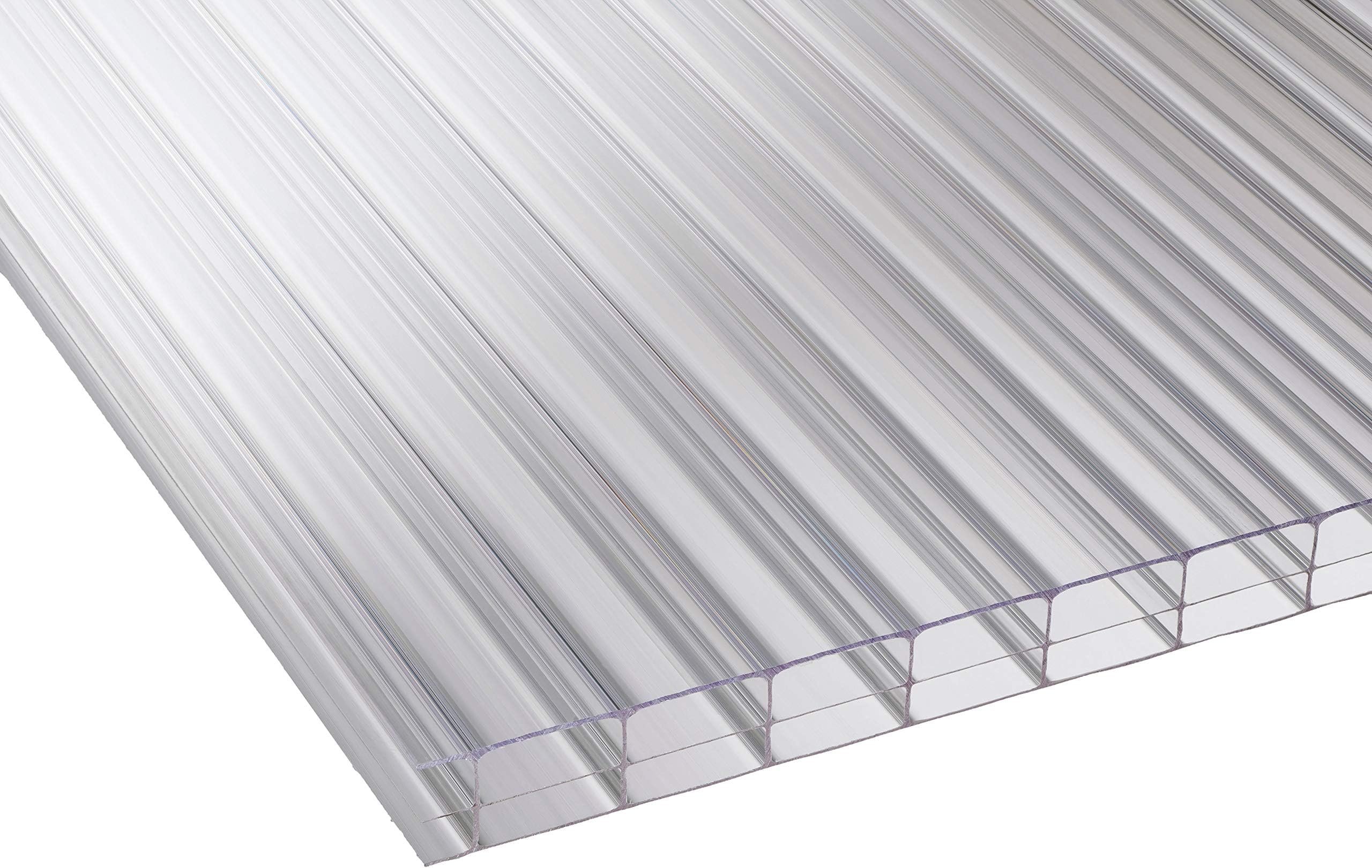 16mm Clear Polycarbonate Plastic Roofing Sheets - for Carport, Canopy, Lean to, Conservatory VARIOUS SIZES (6, 1.05)