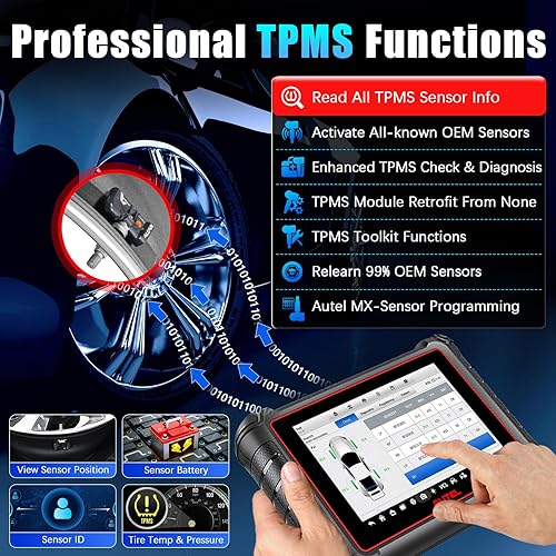 Miniatura 4 de Autel Escáner MaxiPro MP900-TS, 2024 Android 11 ECU Herramienta de escaneo de codificación, herramienta de escaneo TPMS, escáner bidireccional con