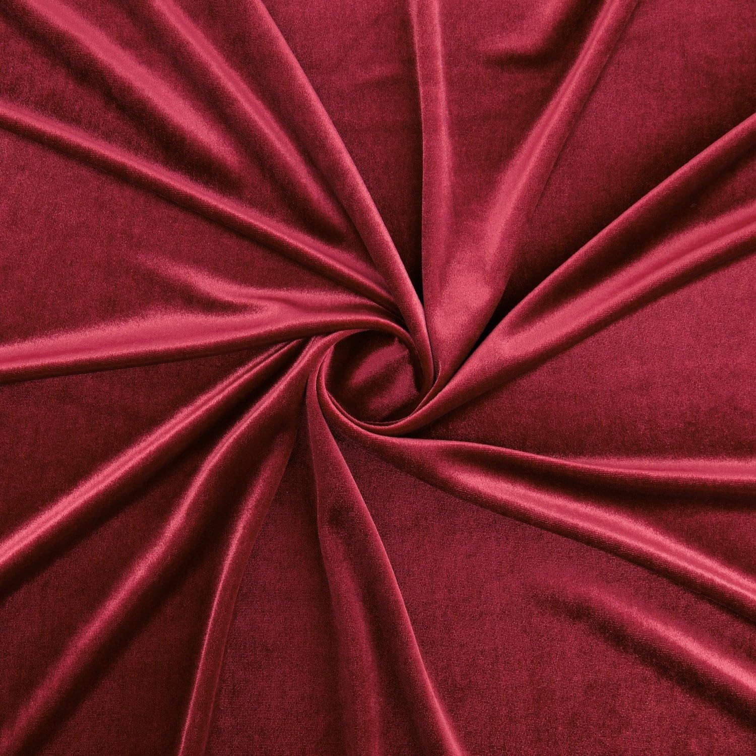 Zelouf Fabrics Black Stretch Velvet Fabric by The Yard | 61” Wide Soft Luxury Material for Dresses, Events, Costumes, Décor, & Upholstery – Rich Color, Sew-Friendly Quality - Black, 10 Yards