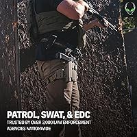 Vista 7 de Alien Gear Rapid Force - Funda OWB de nivel 2 – Deslizador de cinturón de bloqueo – Mano derecha – Compatible con modelos Sig Sauer y Glock – Sin