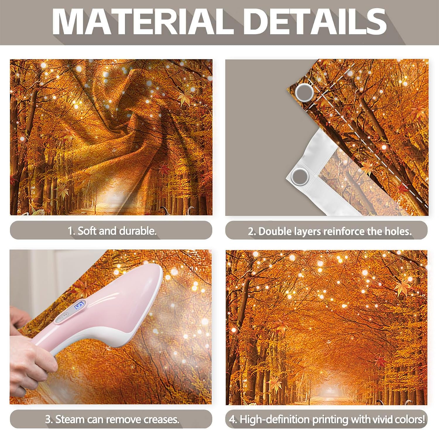 1PC 16x7ft Fall Garage Door Banner Decorations Thanksgiving Autumn Pumpkin Maple Leaves Photography Backdrop Home Outdoor Wall Hanging Cover Harvest Party Supplies