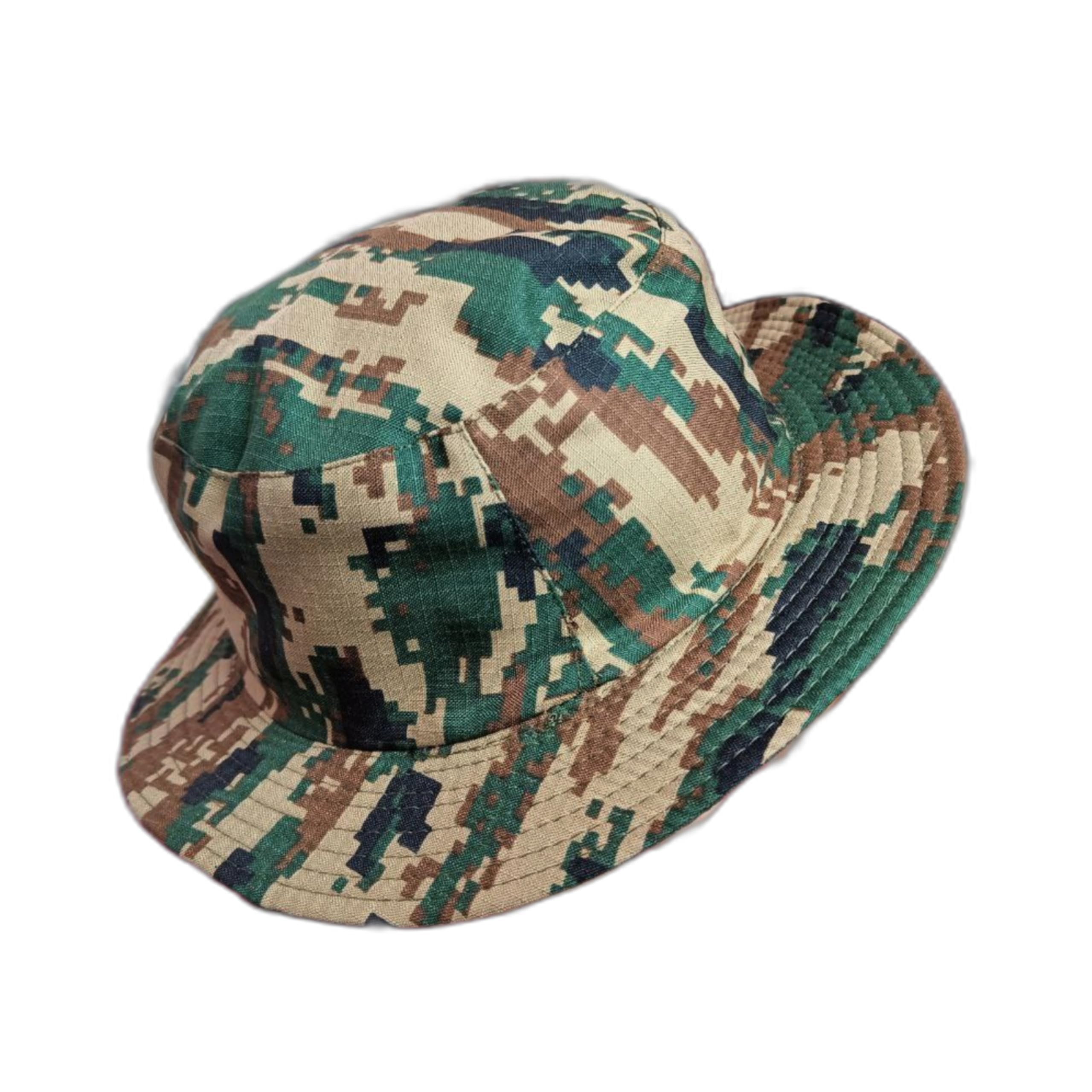 K A S Cotton Army Military Hat New Pattern Reversible Indian Soldiers Commando Camouflage Jungle 2 in One Hat.
