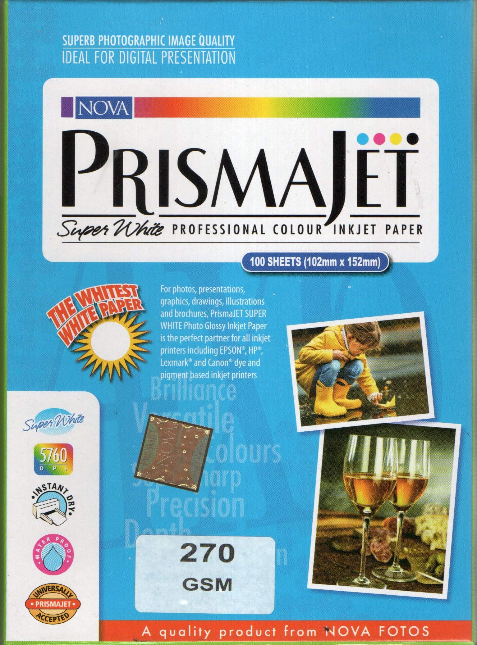 Nova Prismajet Digital Plus Inkjet Printer Paper, A4 (20 Sheets